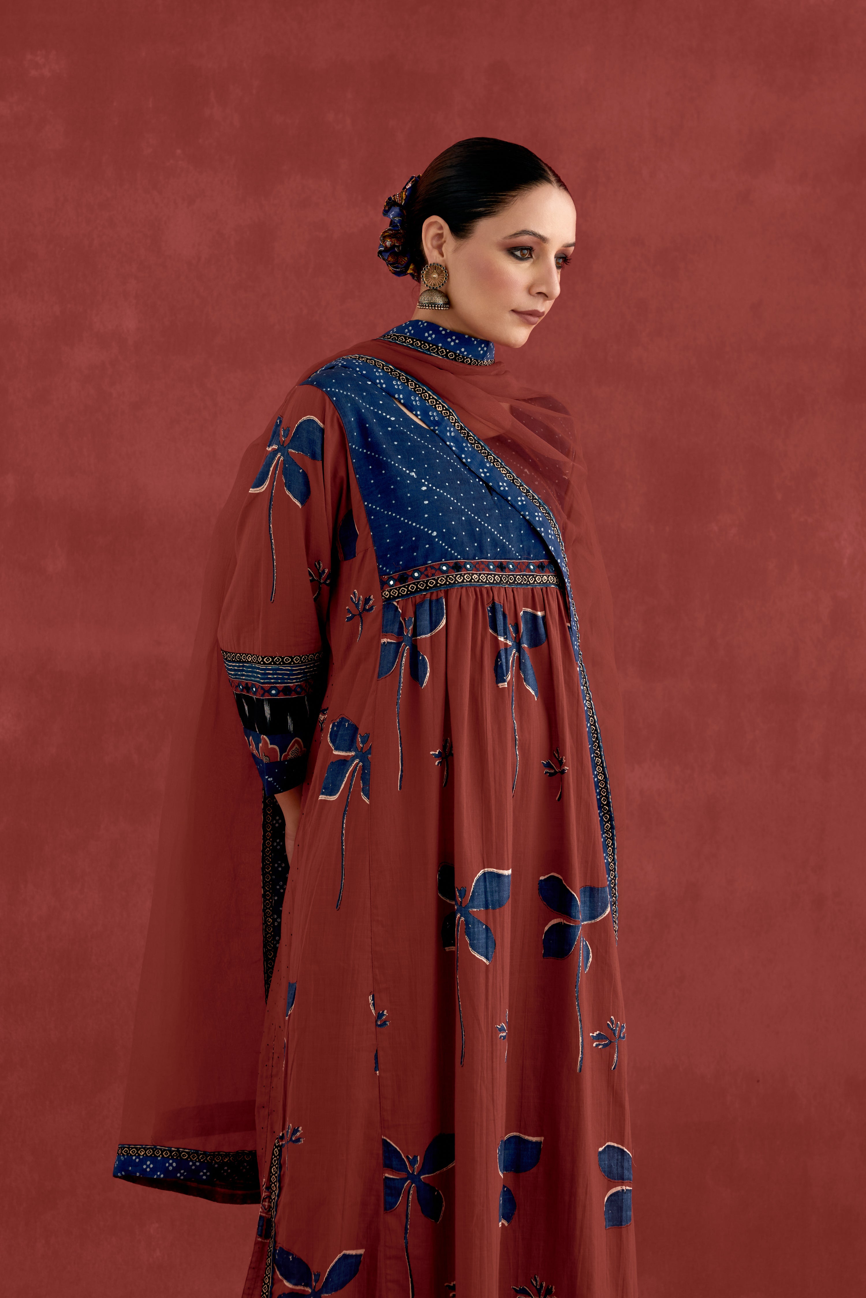 Medh Dupatta Maroon (10039545200939)