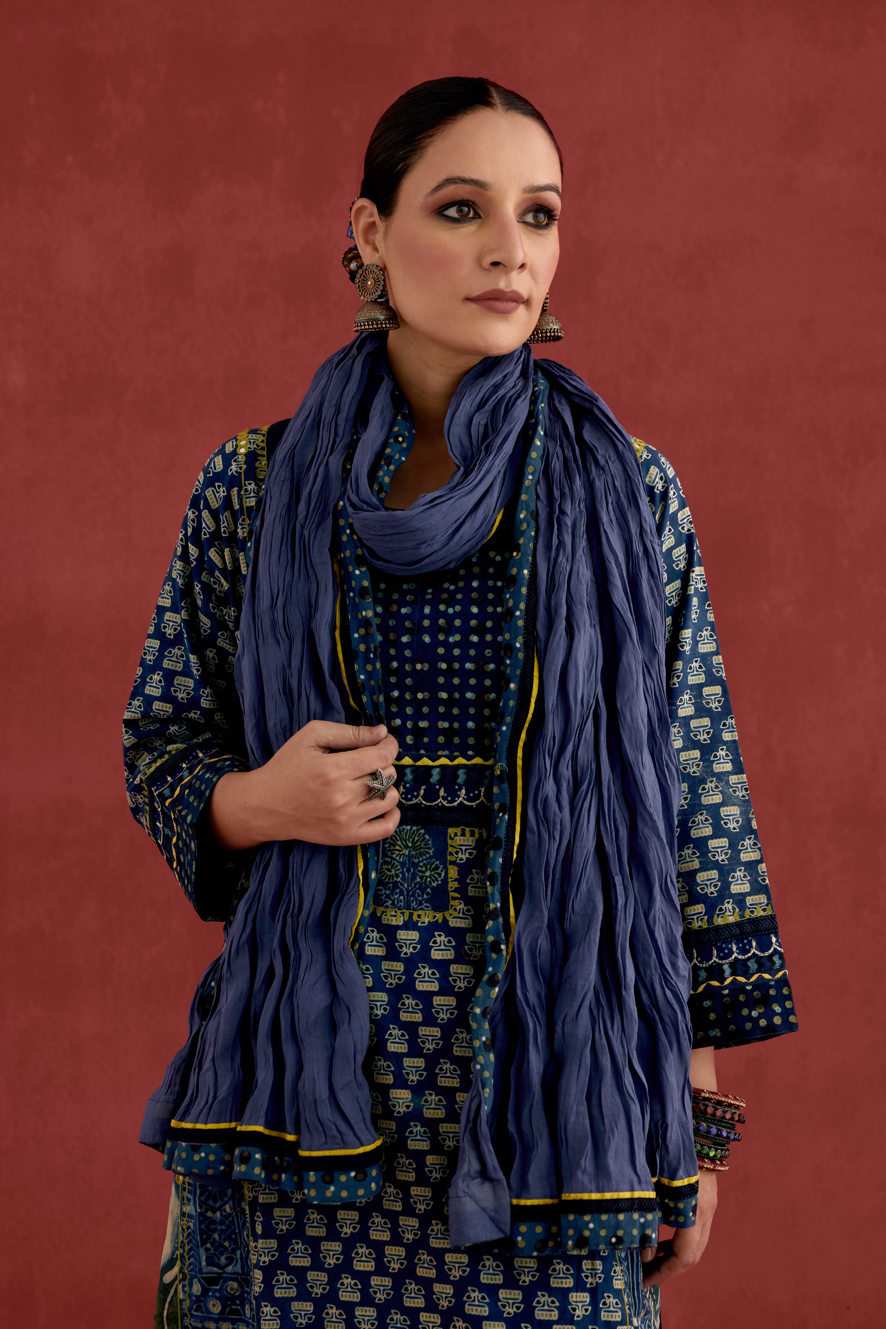 Rozana Dupatta Blue (10049063256363)