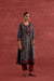Miran Cotton Ajrakh Block Printed Kurta Blue Maroon (10049050411307)
