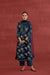 Anu Cotton Vanaspati block Printed Kurta Blue Off White (10049222410539)