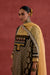 Adya Cotton Ajrakh Block Printed Kurta Grey Ochre (10039425007915)
