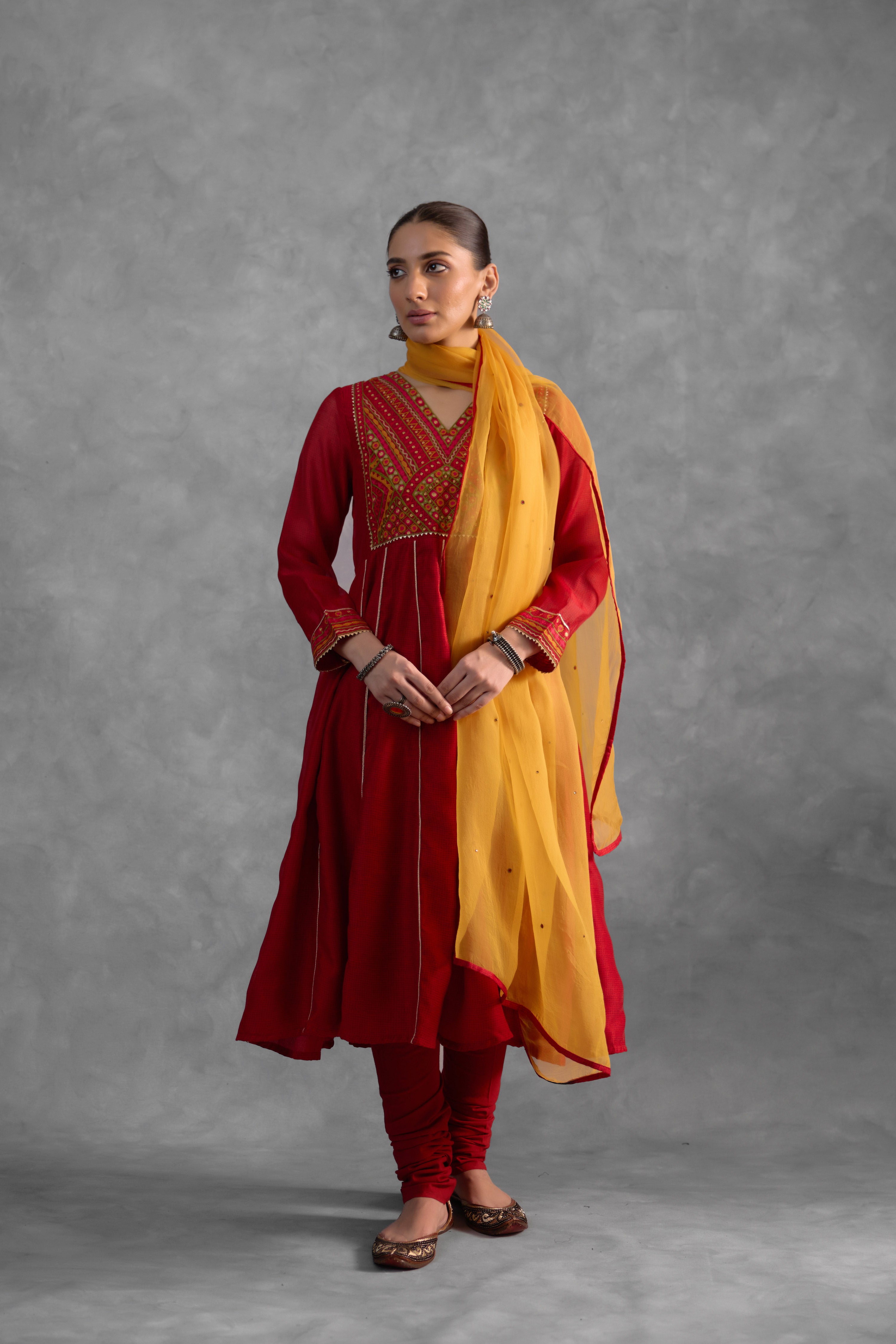 Kia Mustard Dupatta (9834930438443)