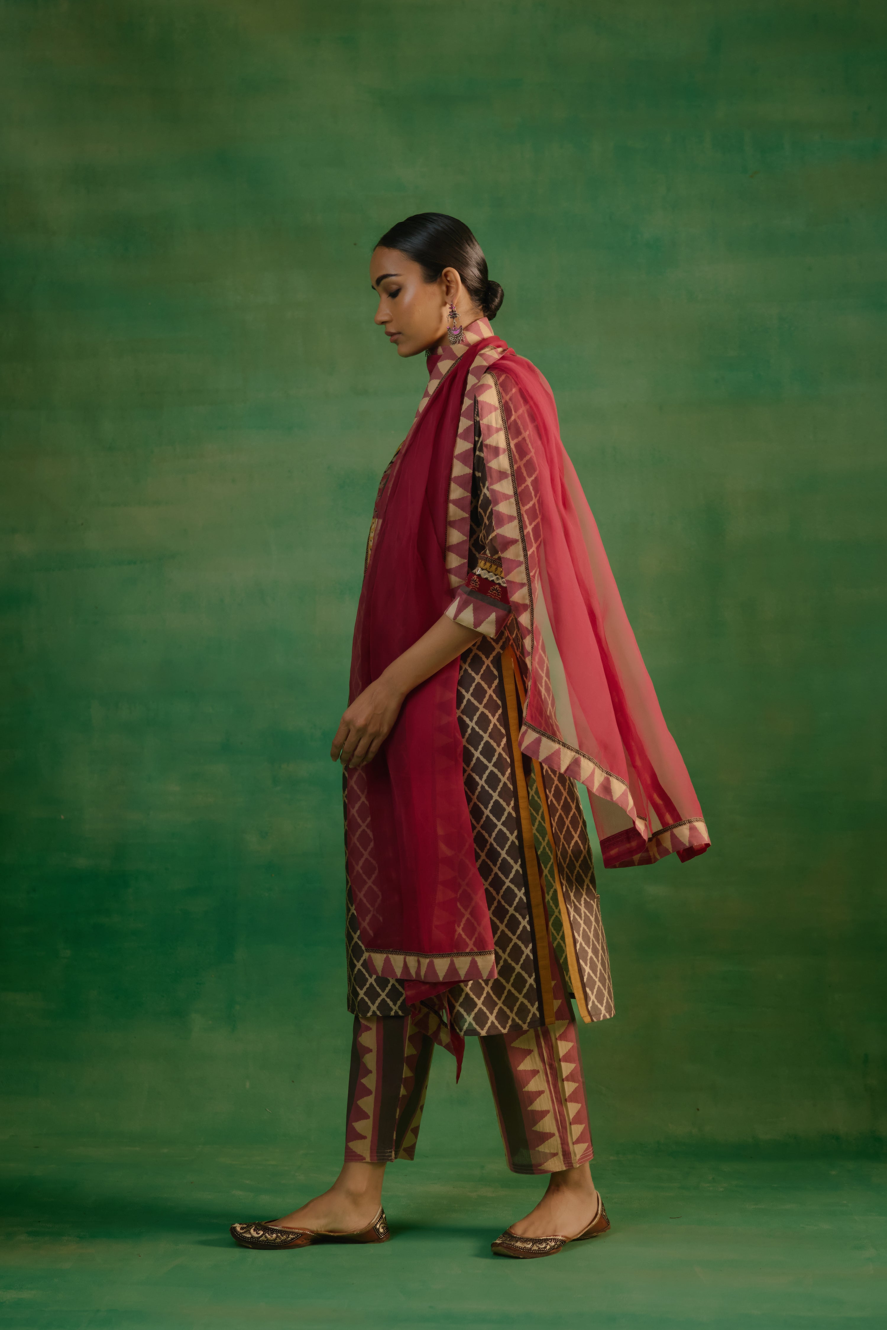 Rozana Kurta Beige Black (9818017923371)