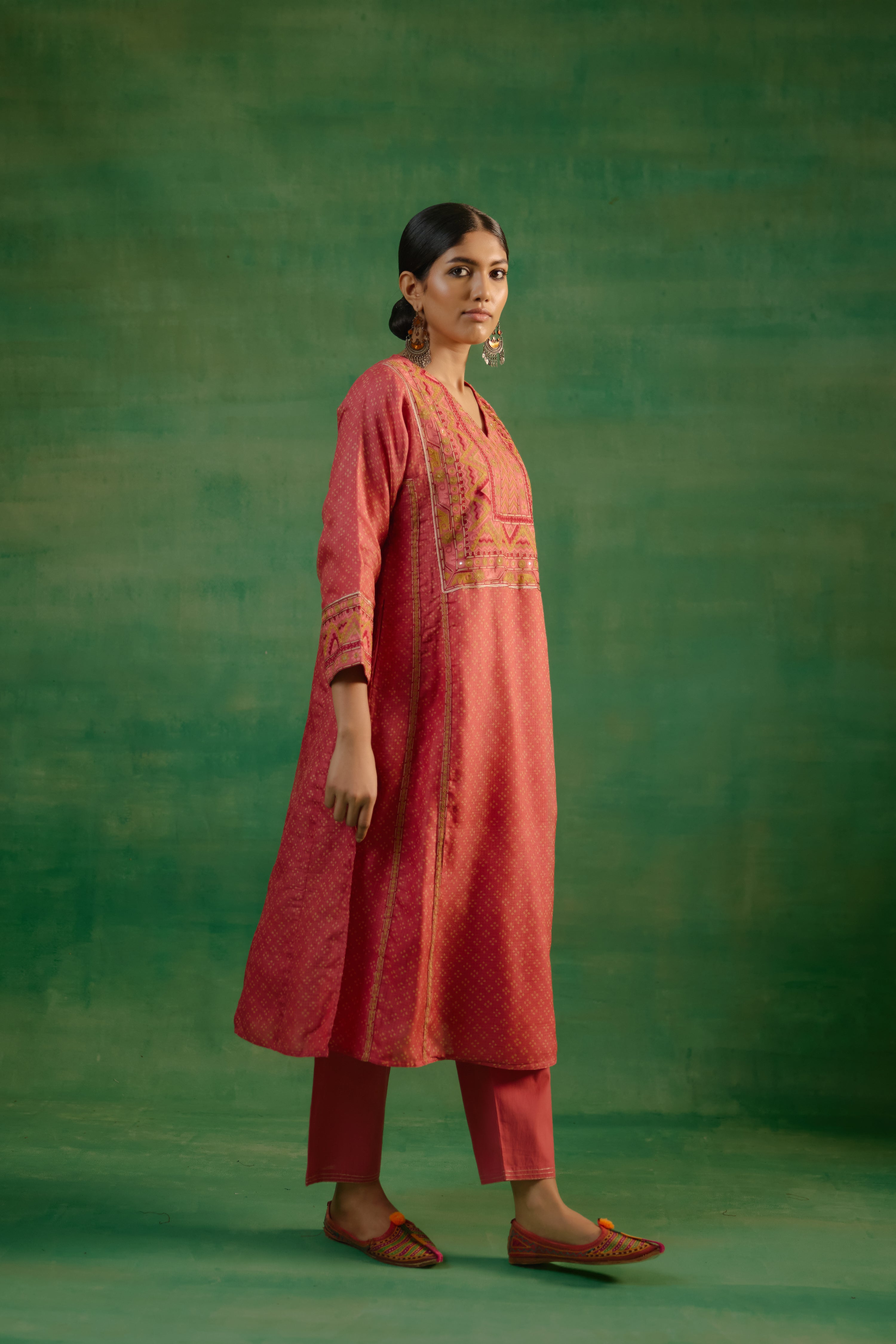 Tulsi Kurta Peach (9817184305451)