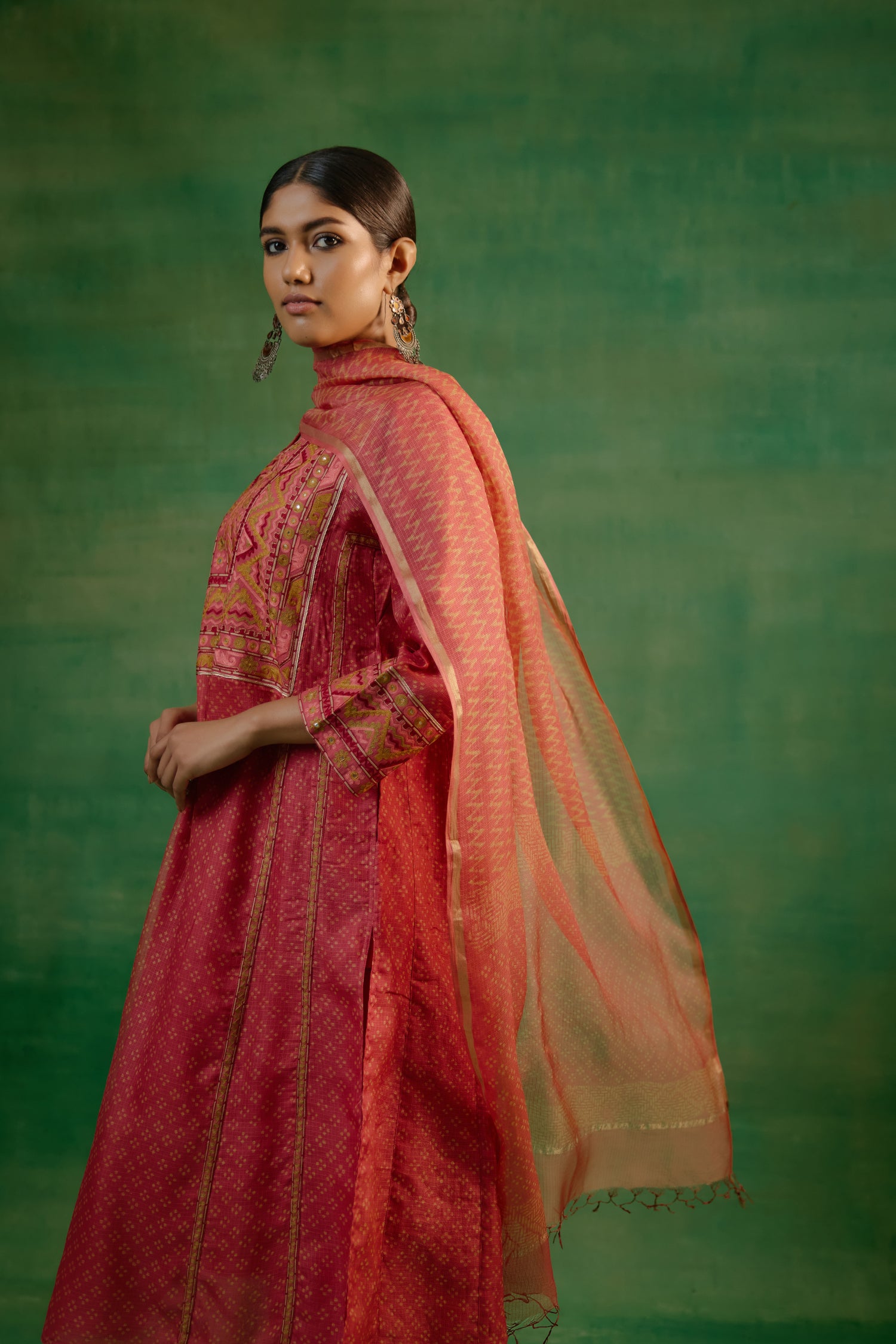 Tulsi Kurta Peach (9817184305451)