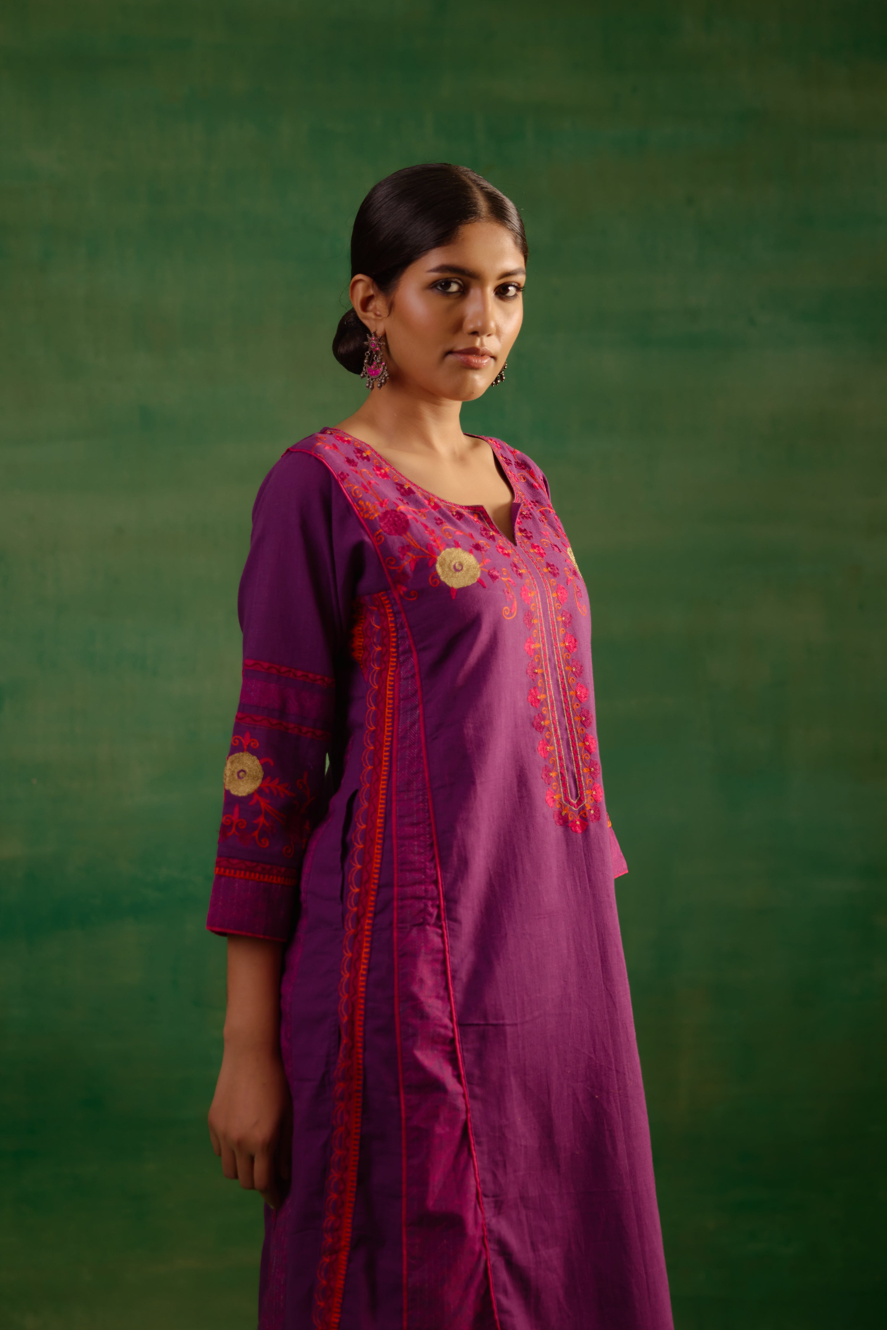 Bagh Kurta Mauve (9815609180459)