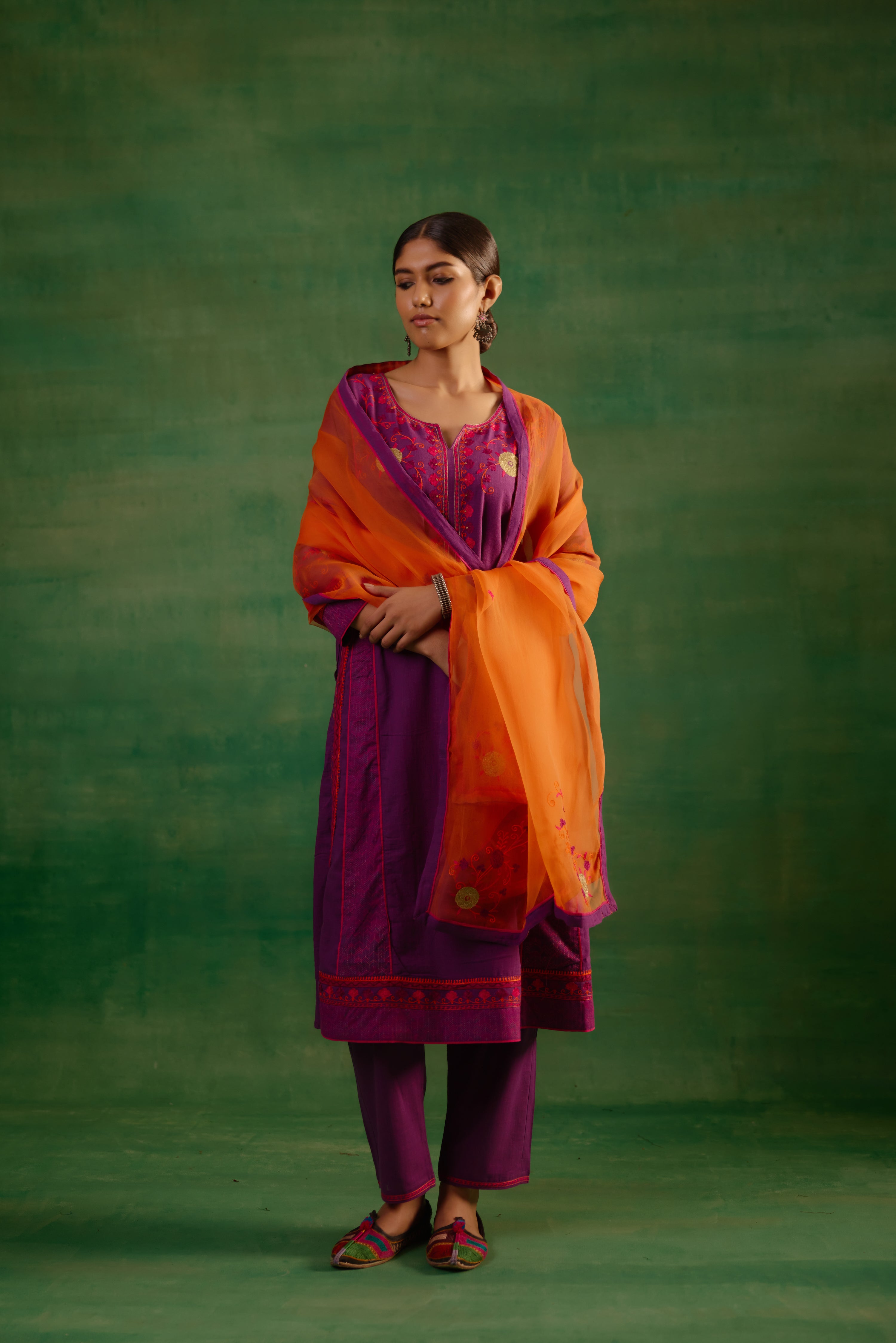 Bagh Kurta Mauve (9815609180459)