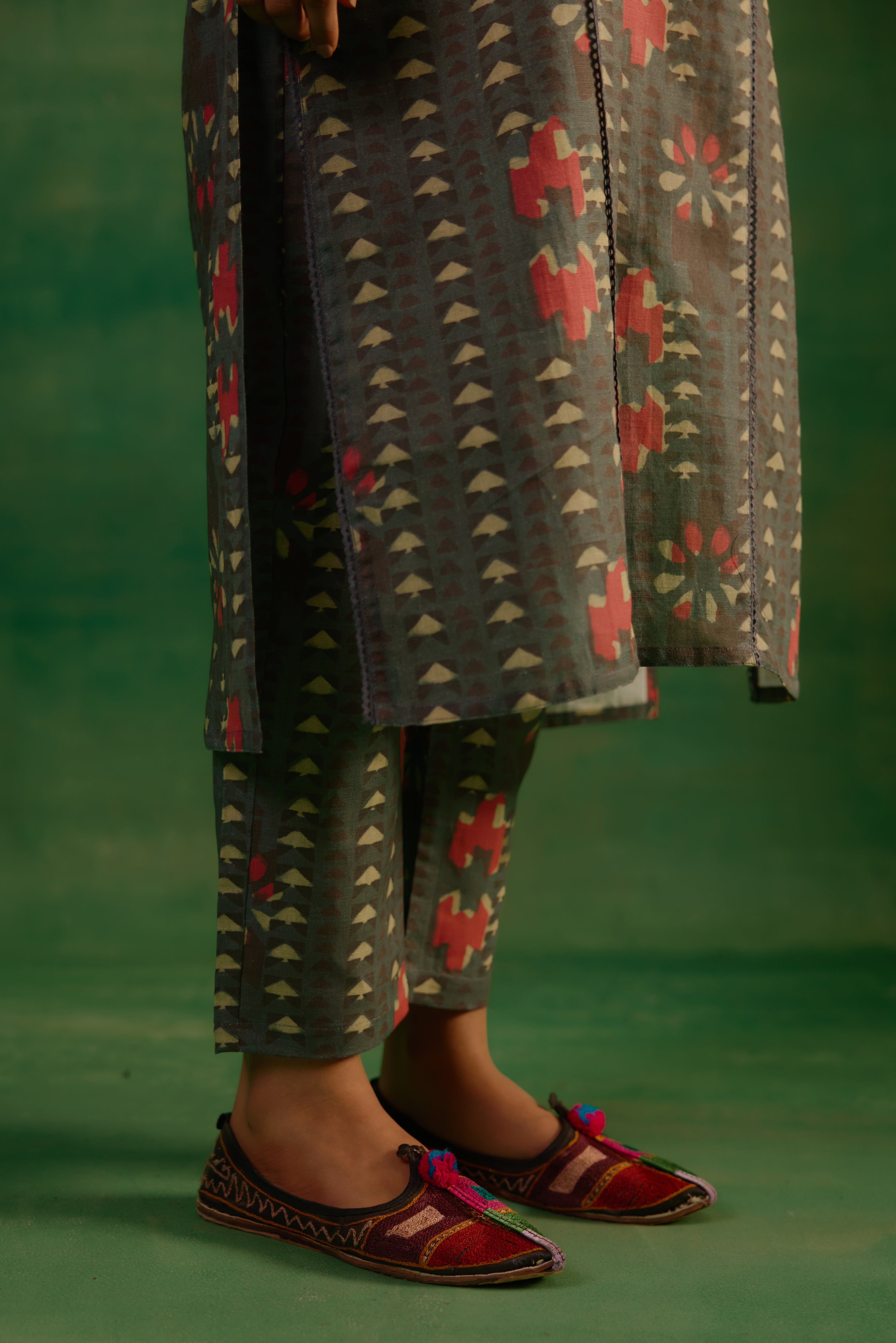 Daisy Co-ord Set Steel Blue (9817352044843)