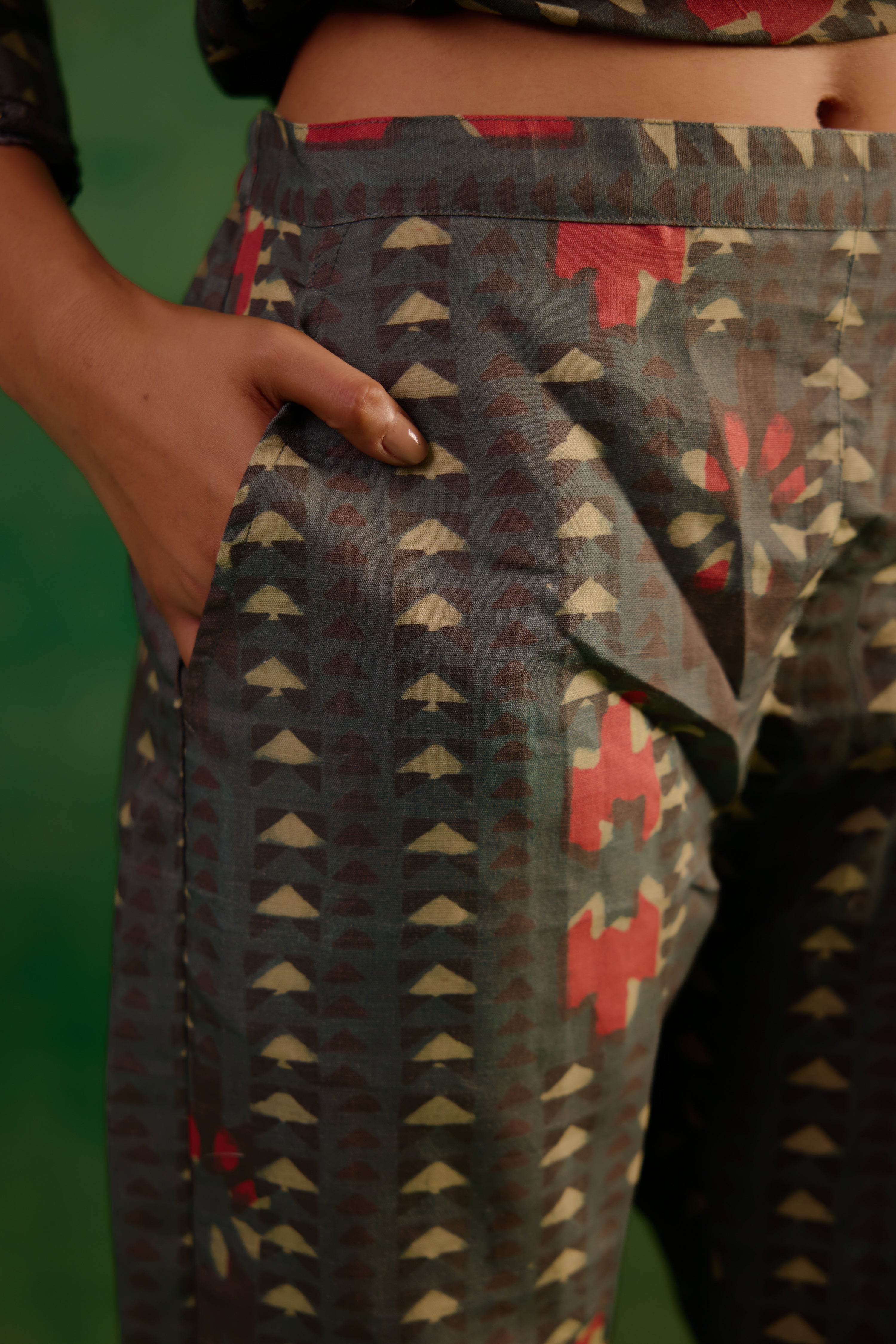 Daisy Co-ord Set Steel Blue (9817352044843)