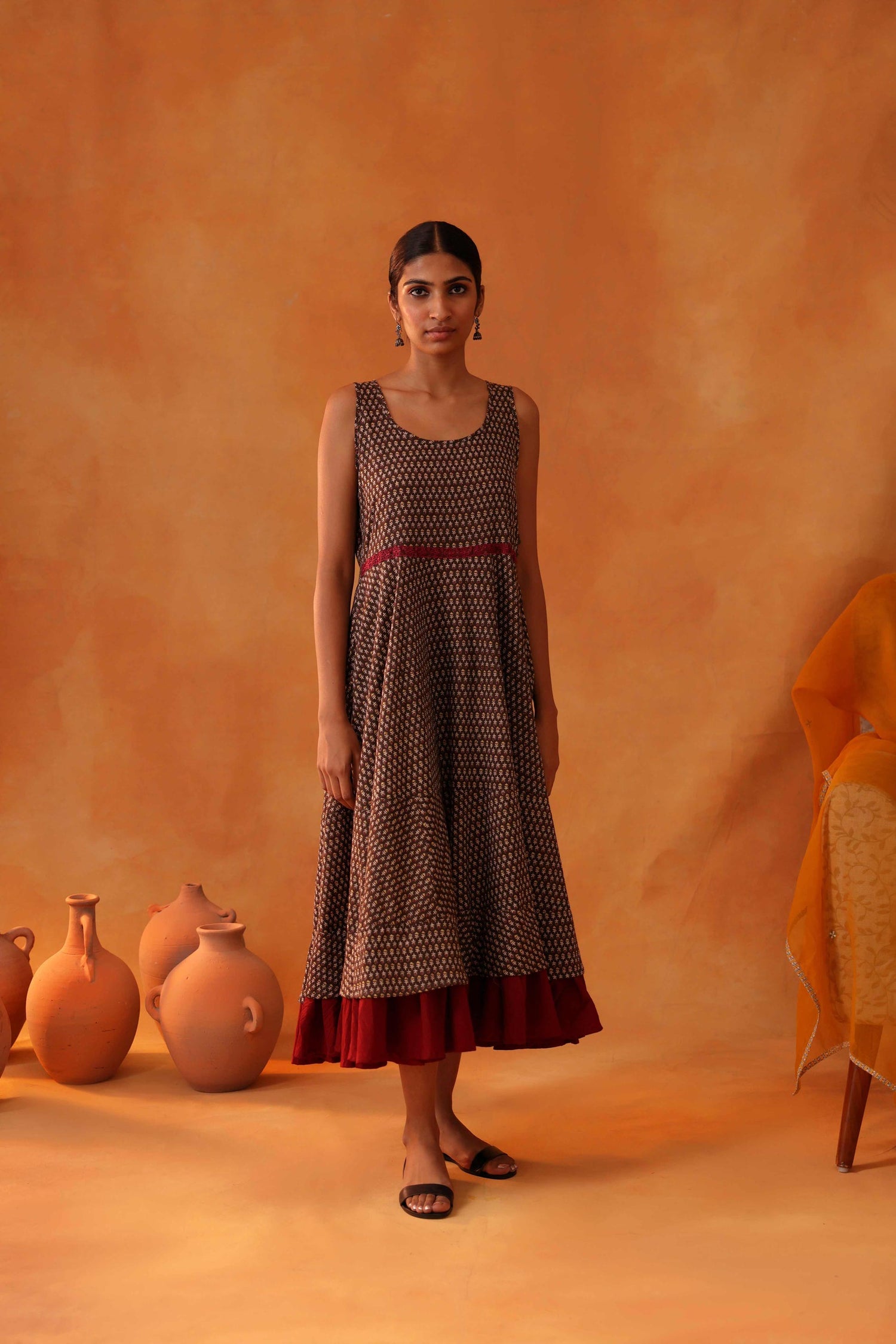 Breezy Dress Brown (8439665525035)