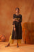 Afreen Kurta Dark Grey Ochre (8439345479979)