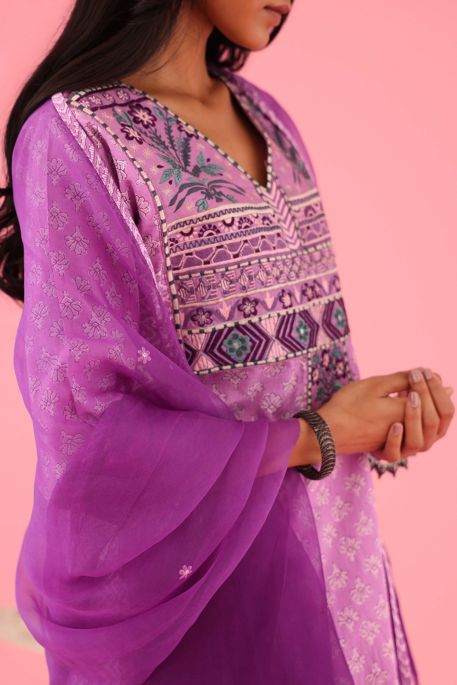 Dienne Dupatta Lavender (8426759848235)