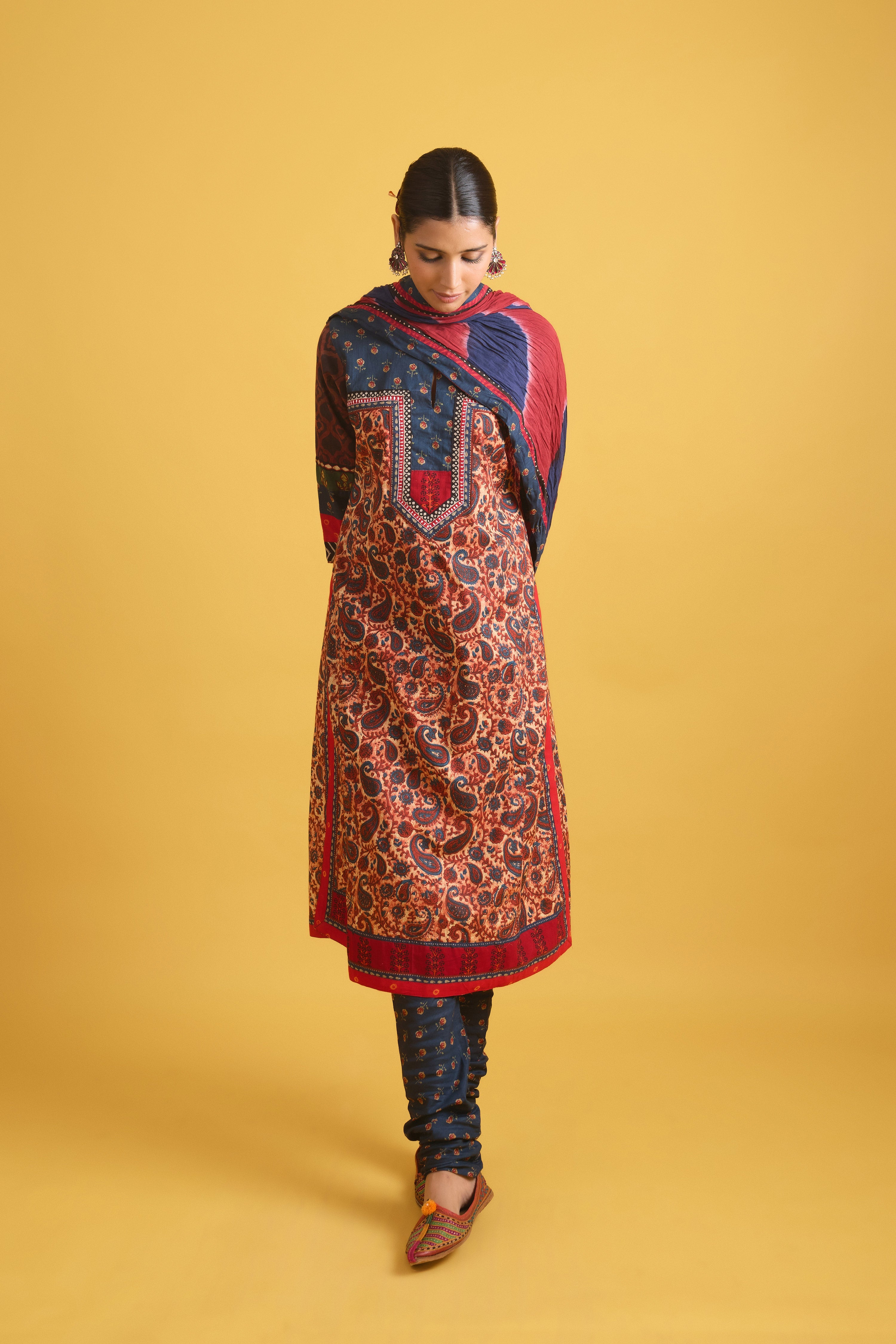 Miran Kurta  Beige Red (9730605941035)