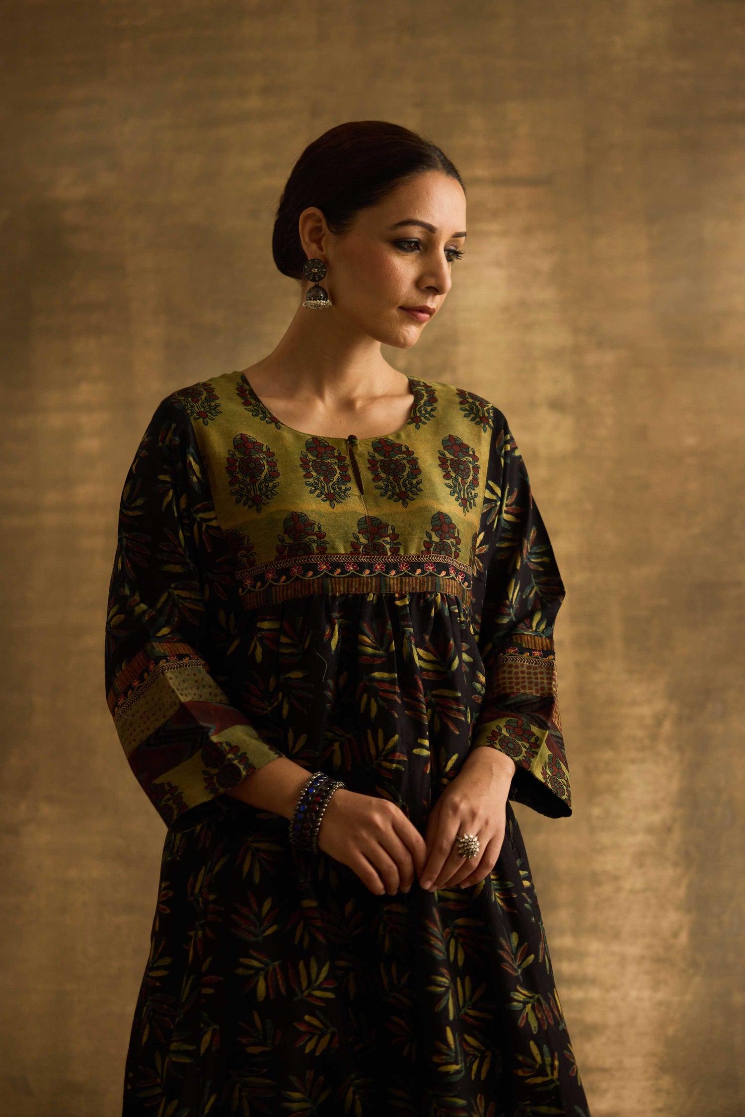 Banjara Kurta Black Green (9889428177195)