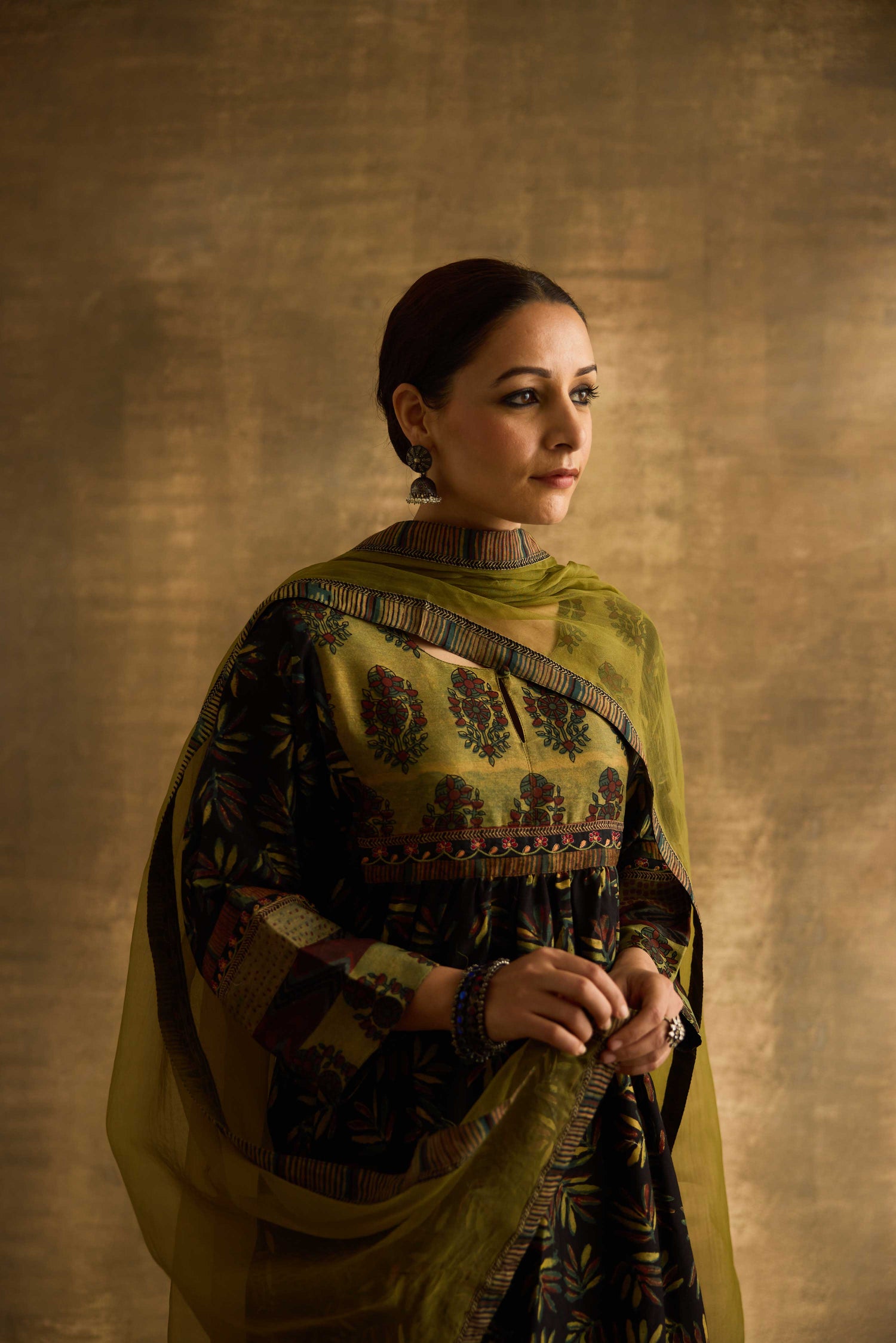 Banjara Kurta Black Green (9889428177195)