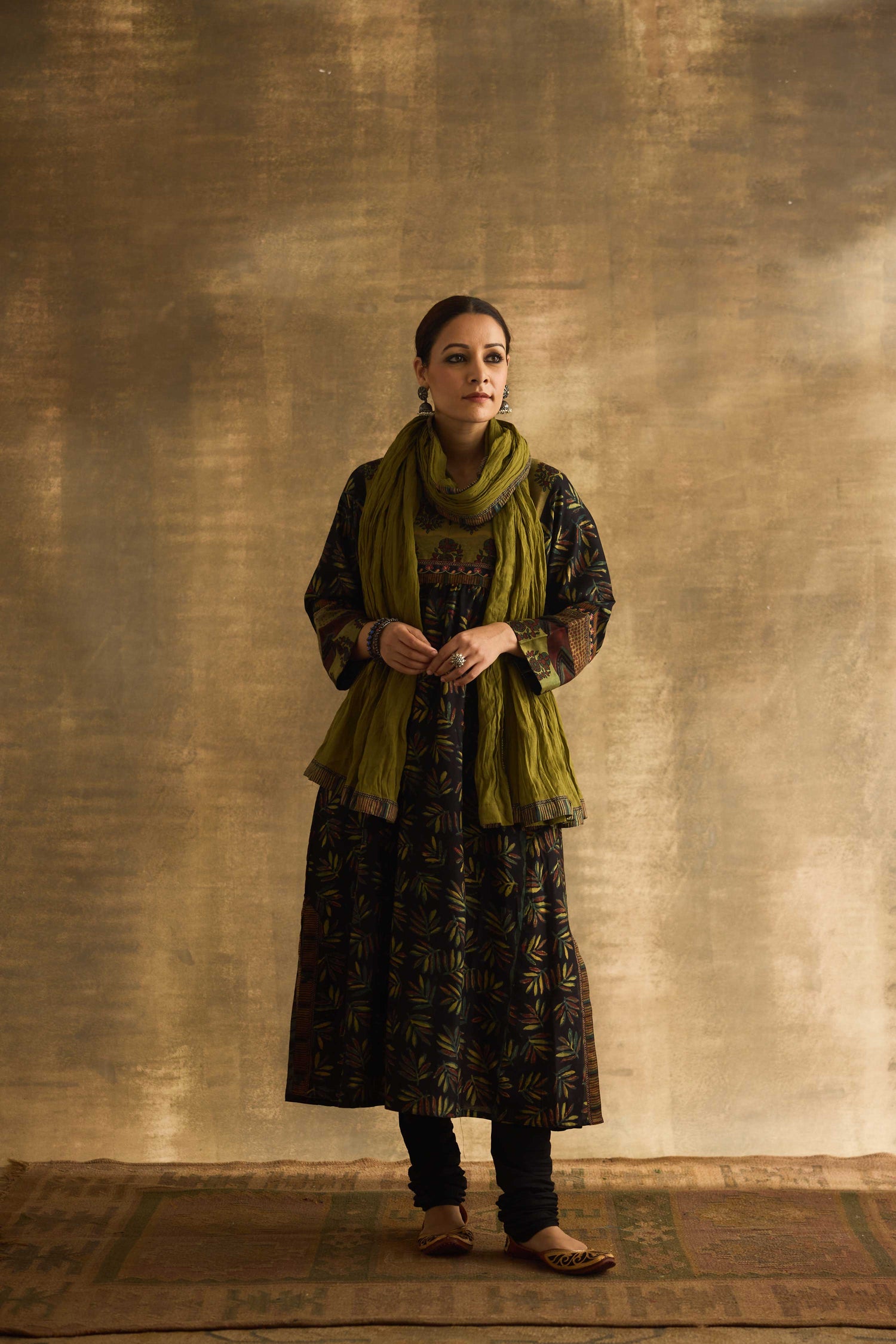 Banjara Kurta Black Green (9889428177195)