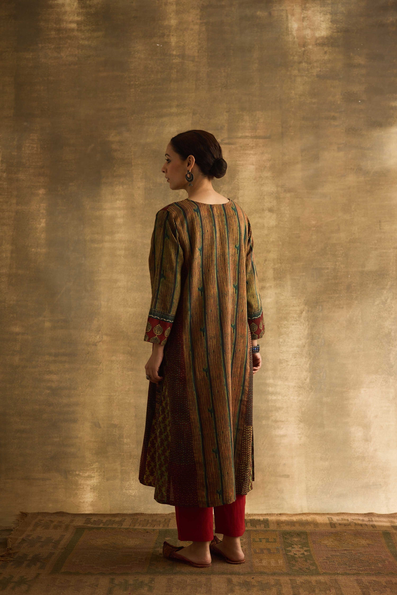 Adya Kurta Green Rust (9888851493163)
