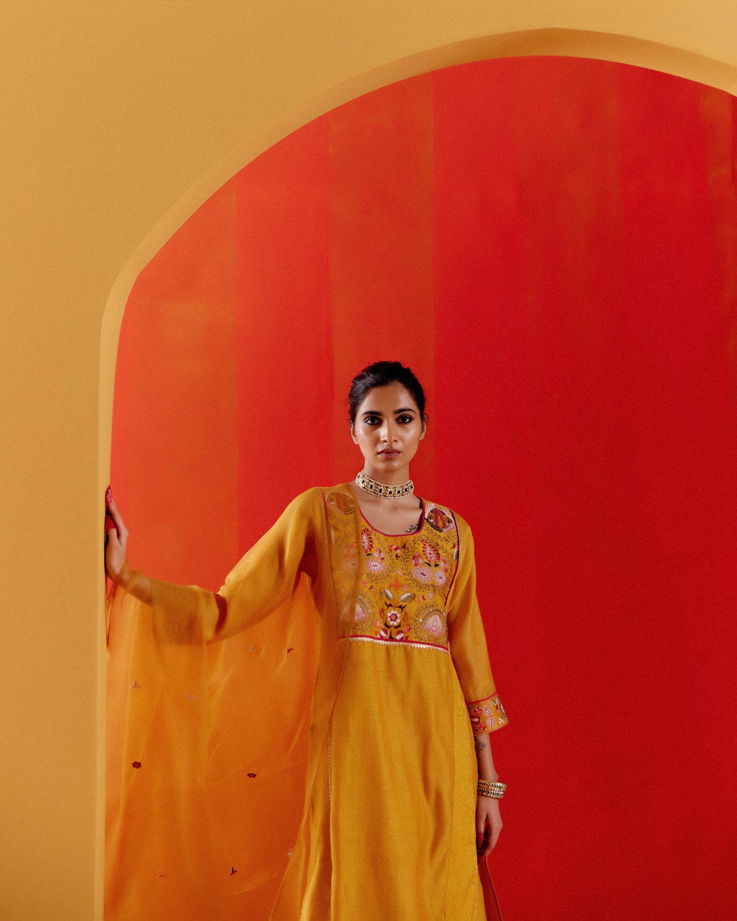 Tulsi Kurta Mustard (8811378966827)
