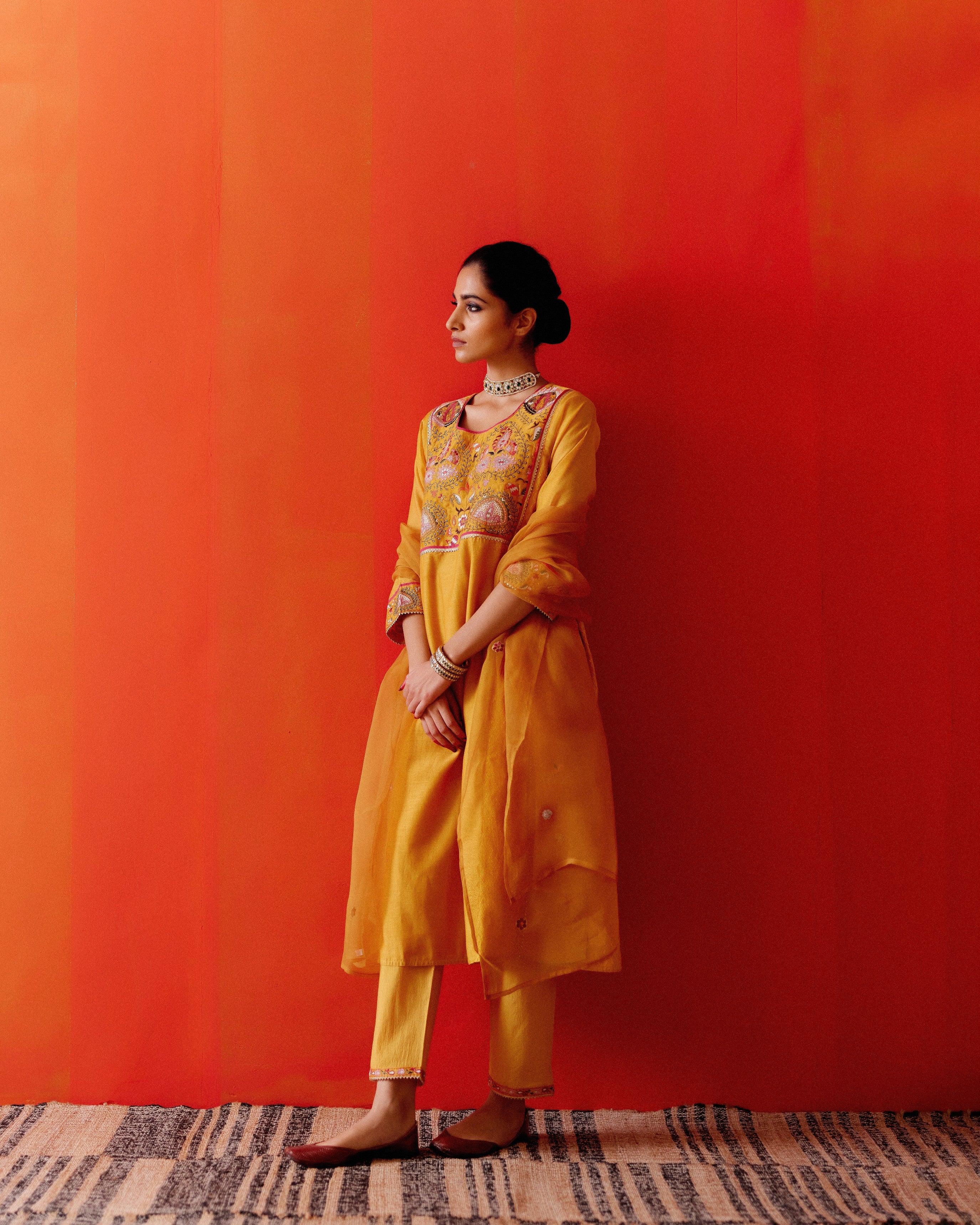 Tulsi Kurta Mustard (8811378966827)