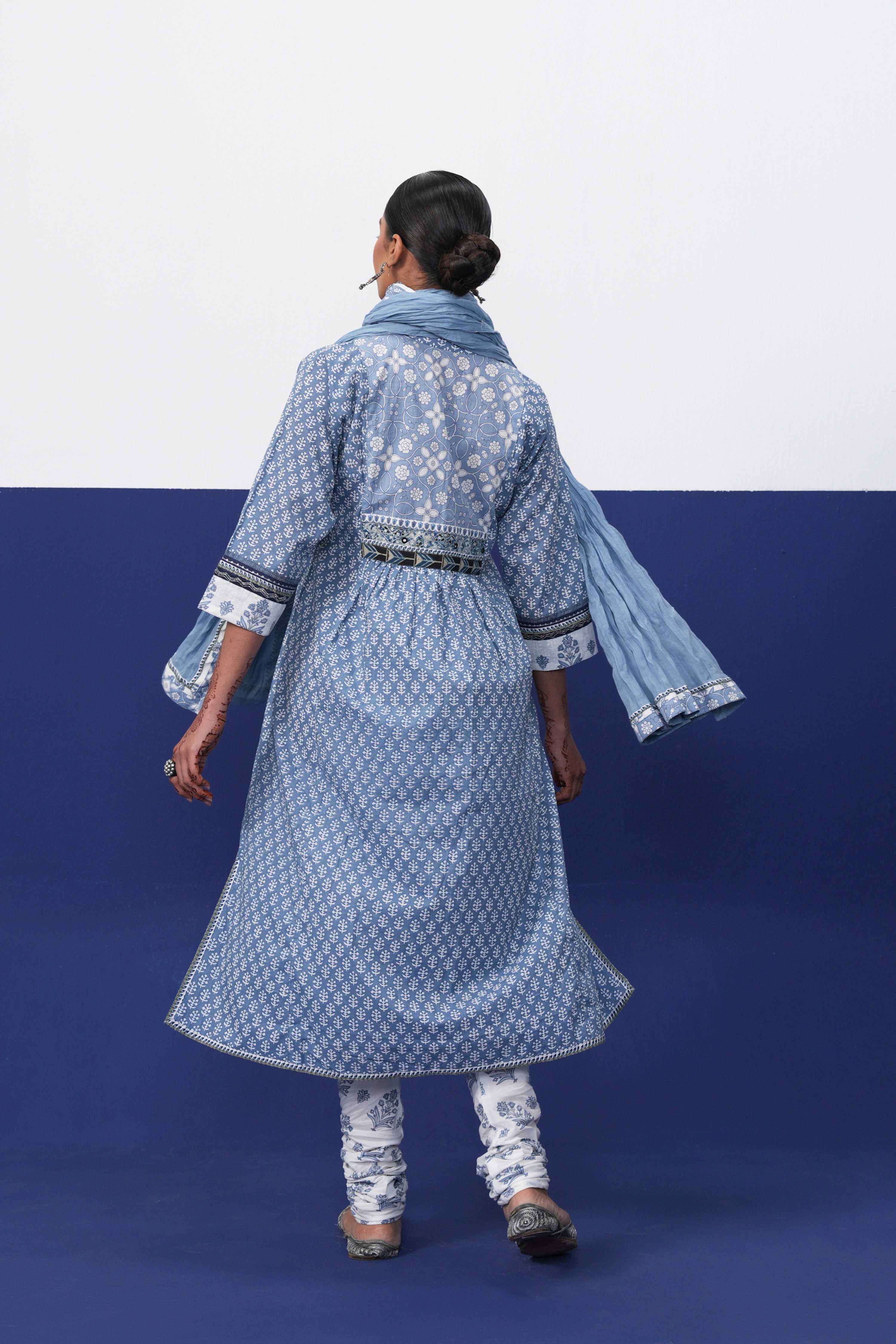 Rozana Dupatta Light Blue