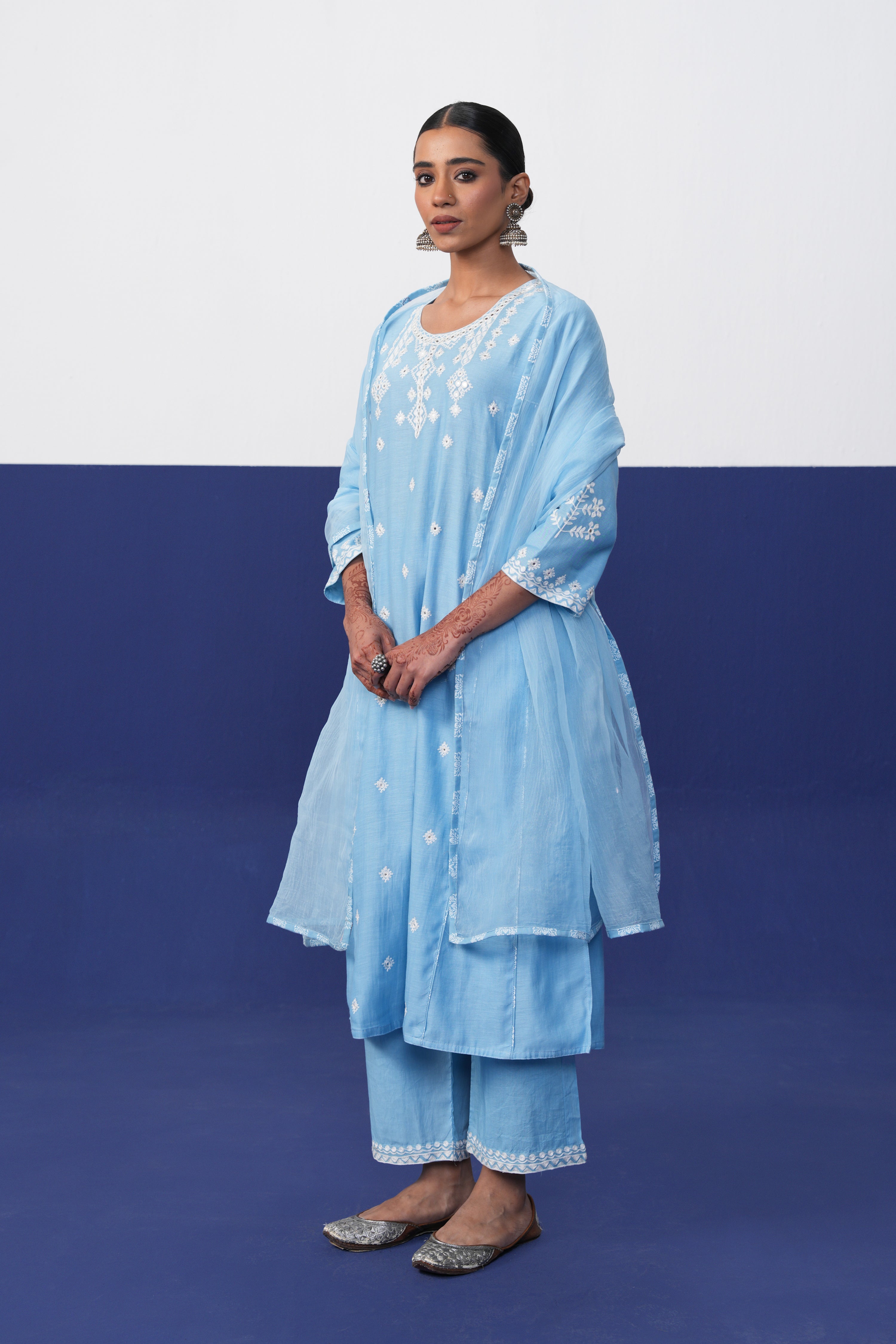 Tulsi Dupatta Light Blue