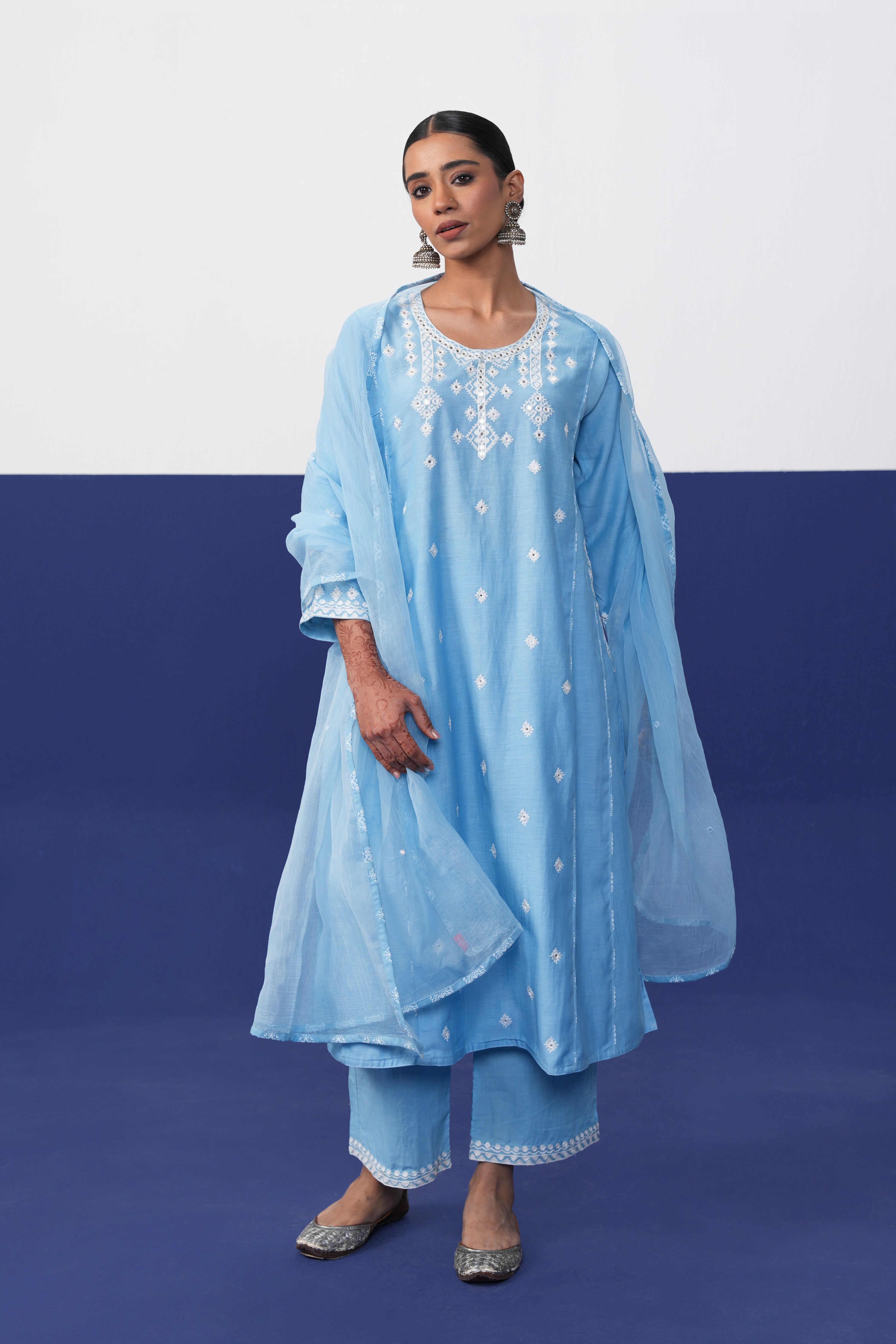 Tulsi Dupatta Light Blue