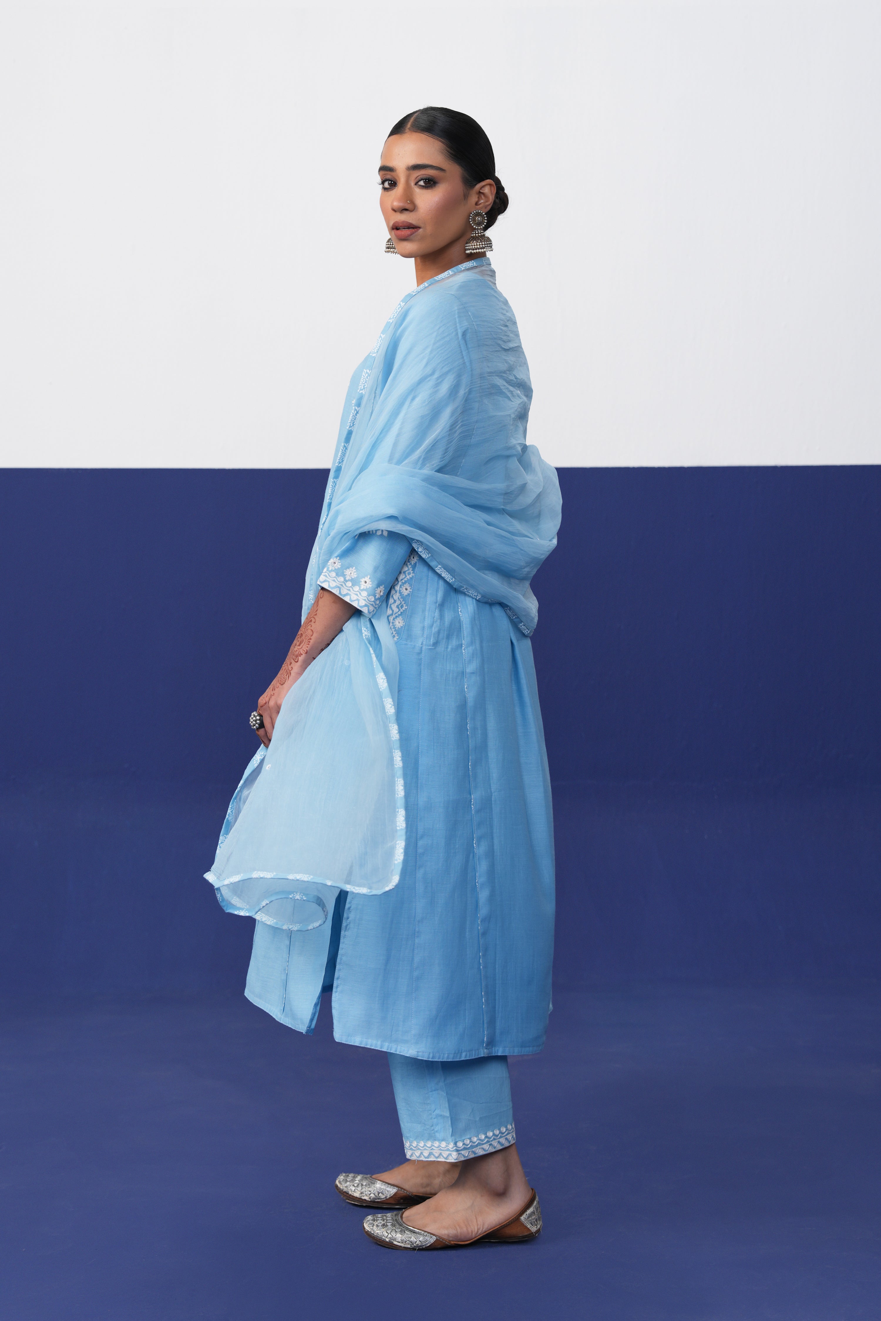 Tulsi Dupatta Light Blue