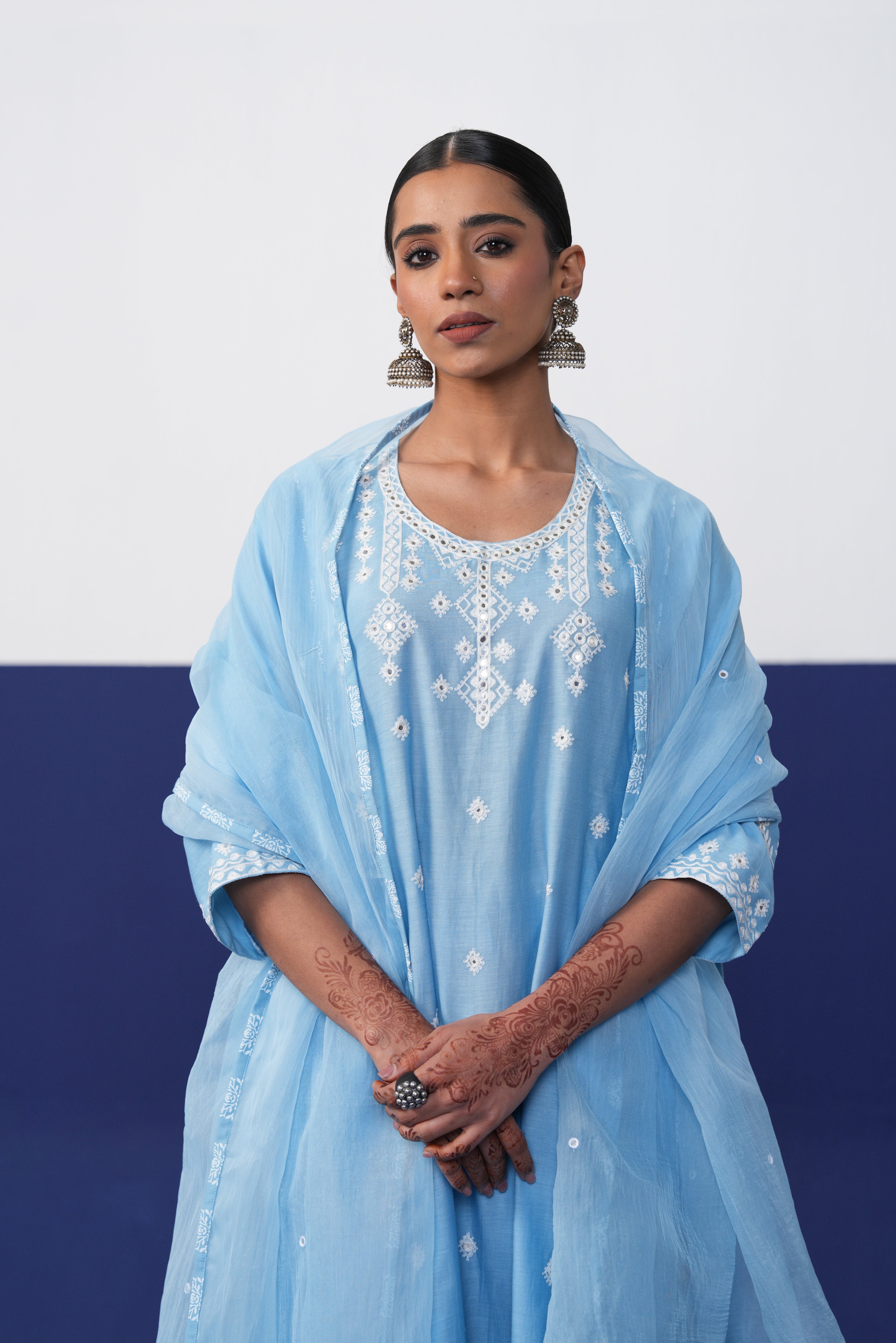 Tulsi Dupatta Light Blue