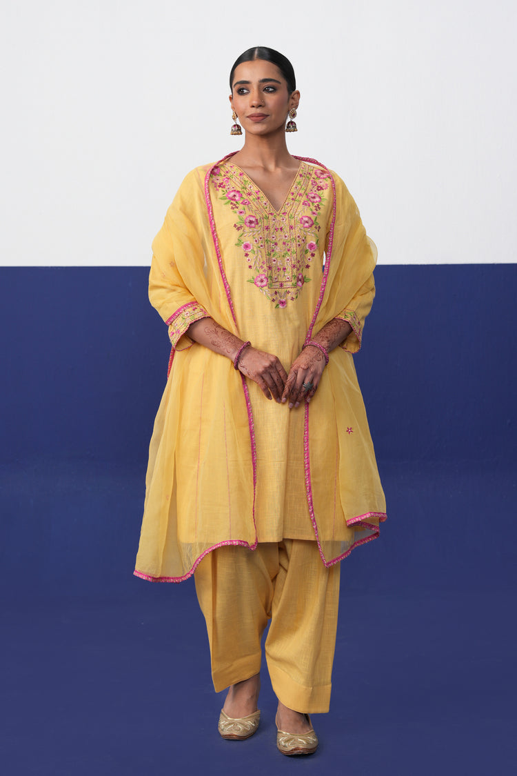 Tulsi Dupatta Yellow