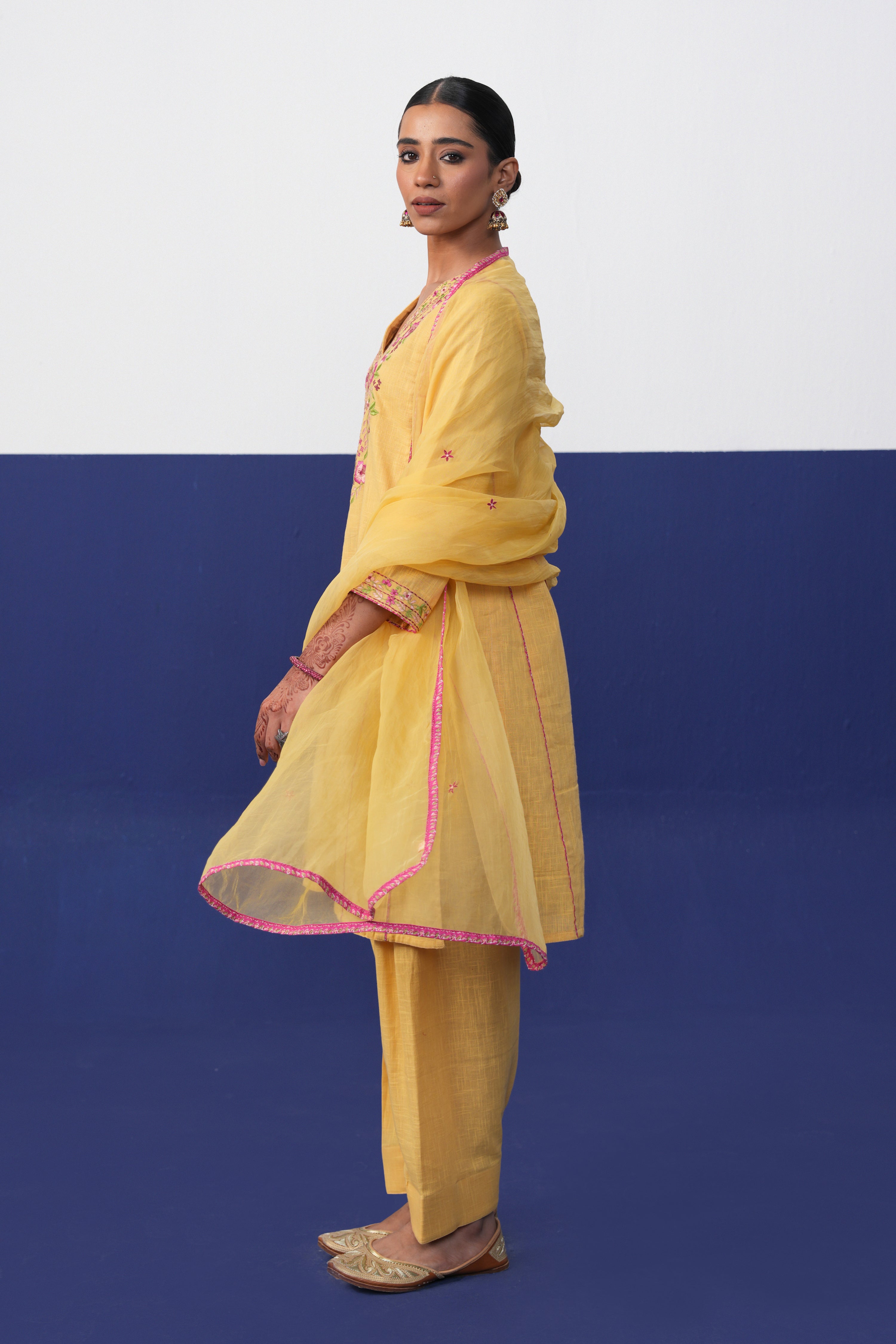 Tulsi Dupatta Yellow