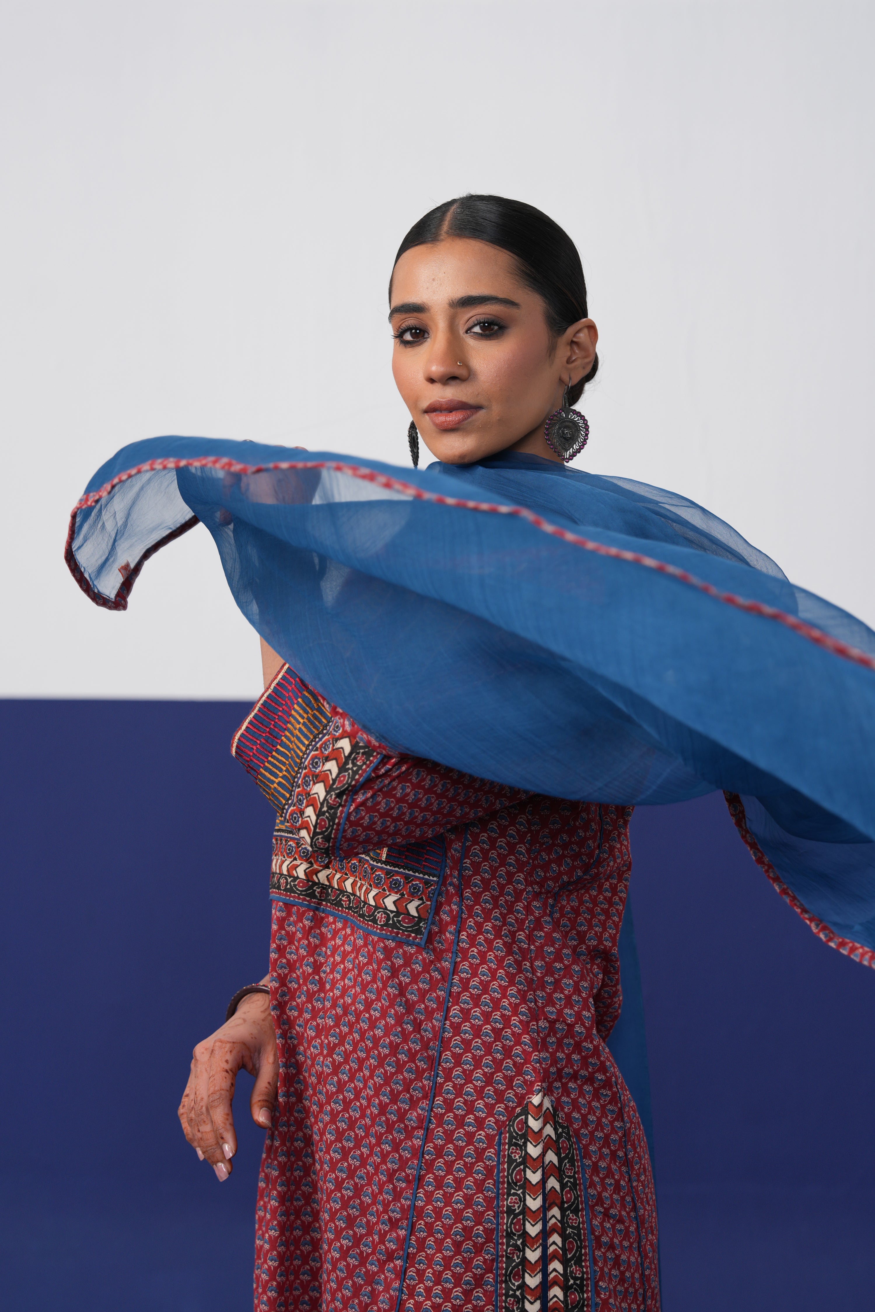 Dienne Dupatta Blue