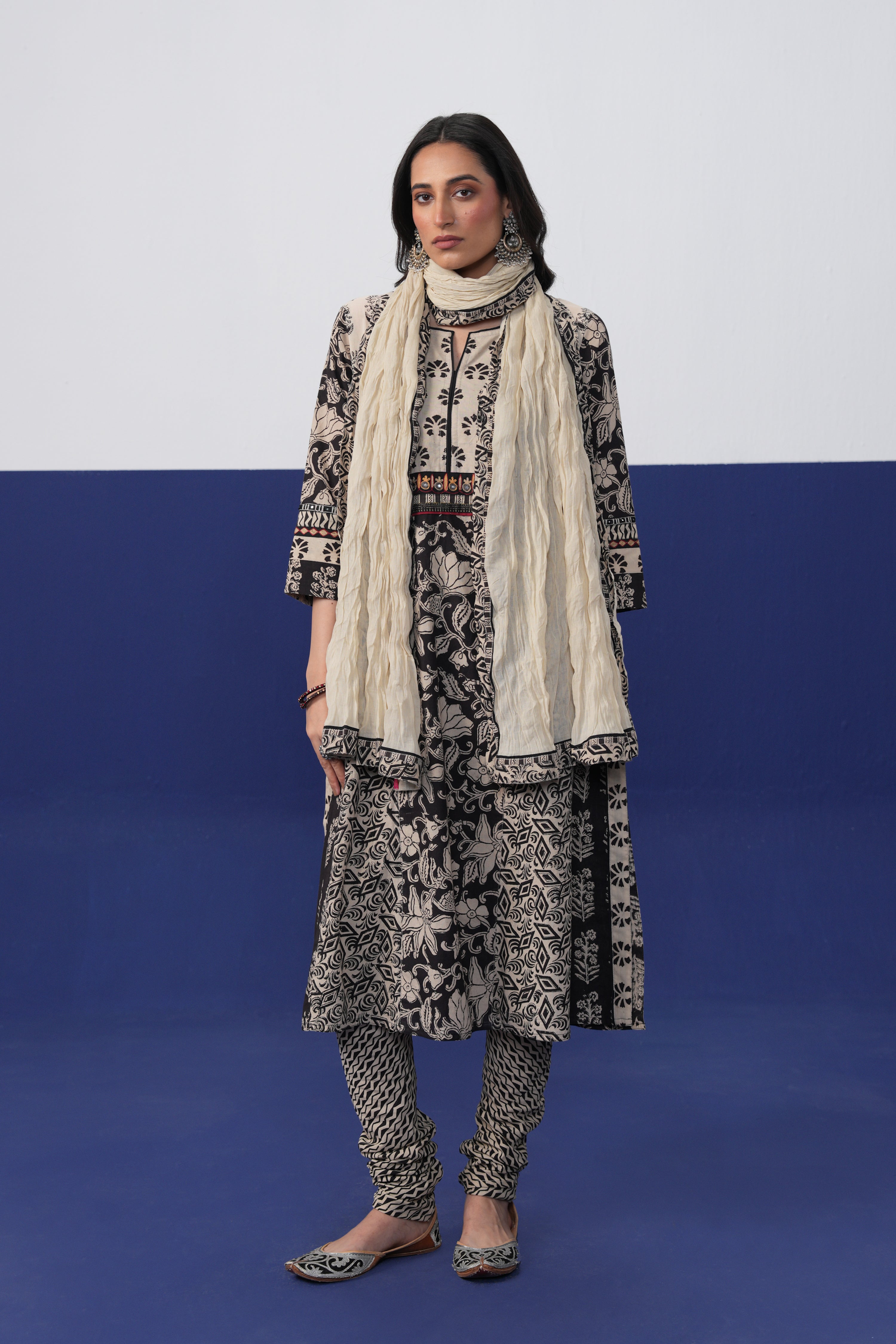 Rozana Dupatta Beige