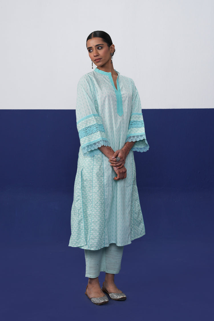 Ramya Pant Light Turquoise