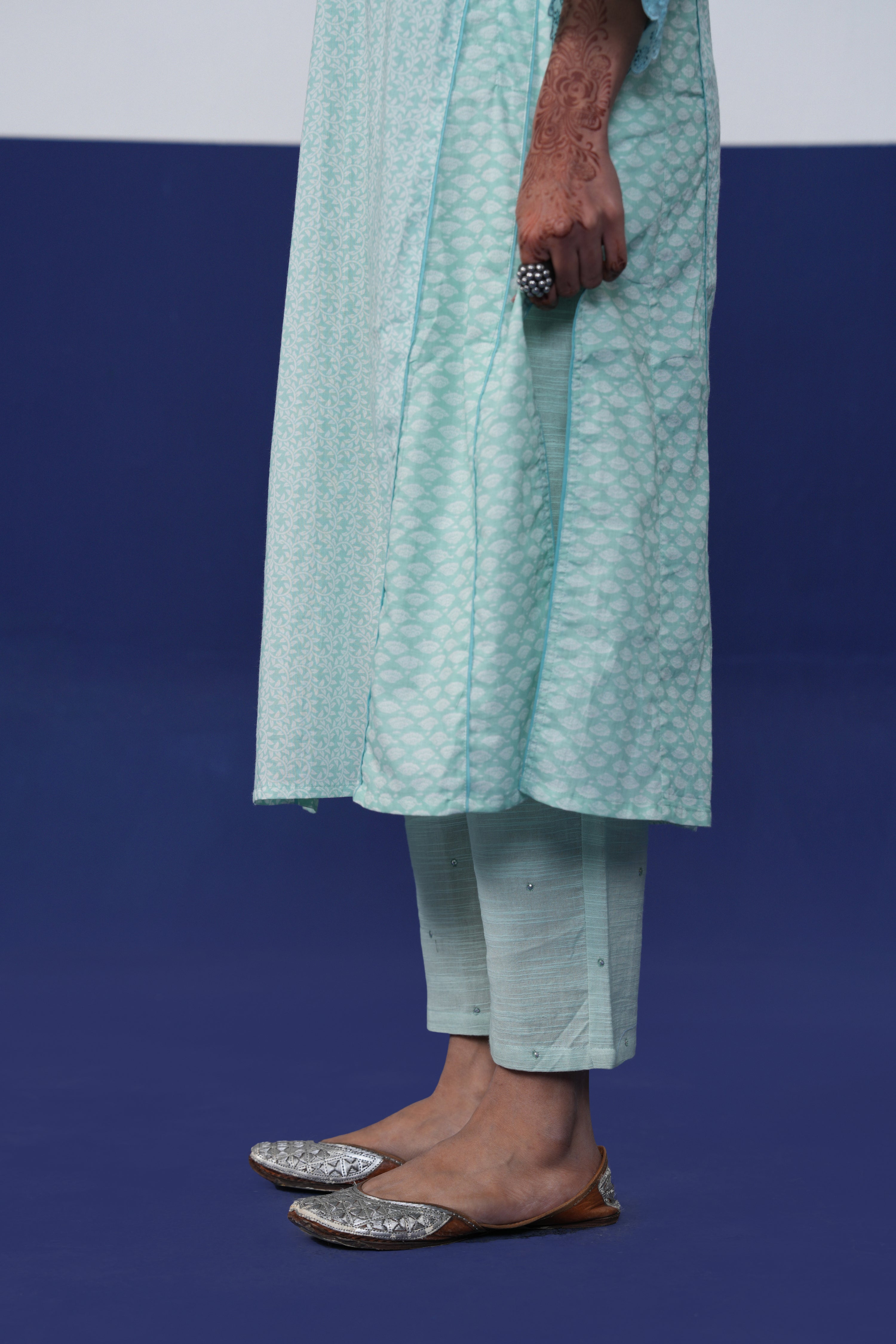 Ramya Pant Light Turquoise