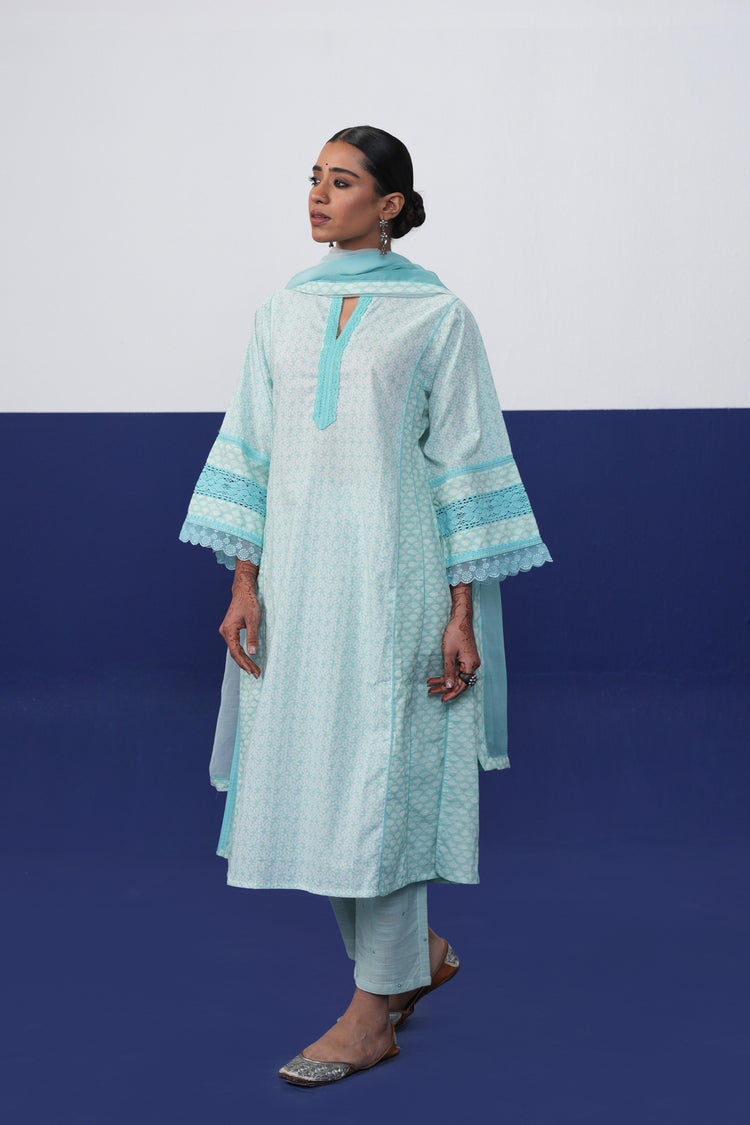Ramya Pant Light Turquoise