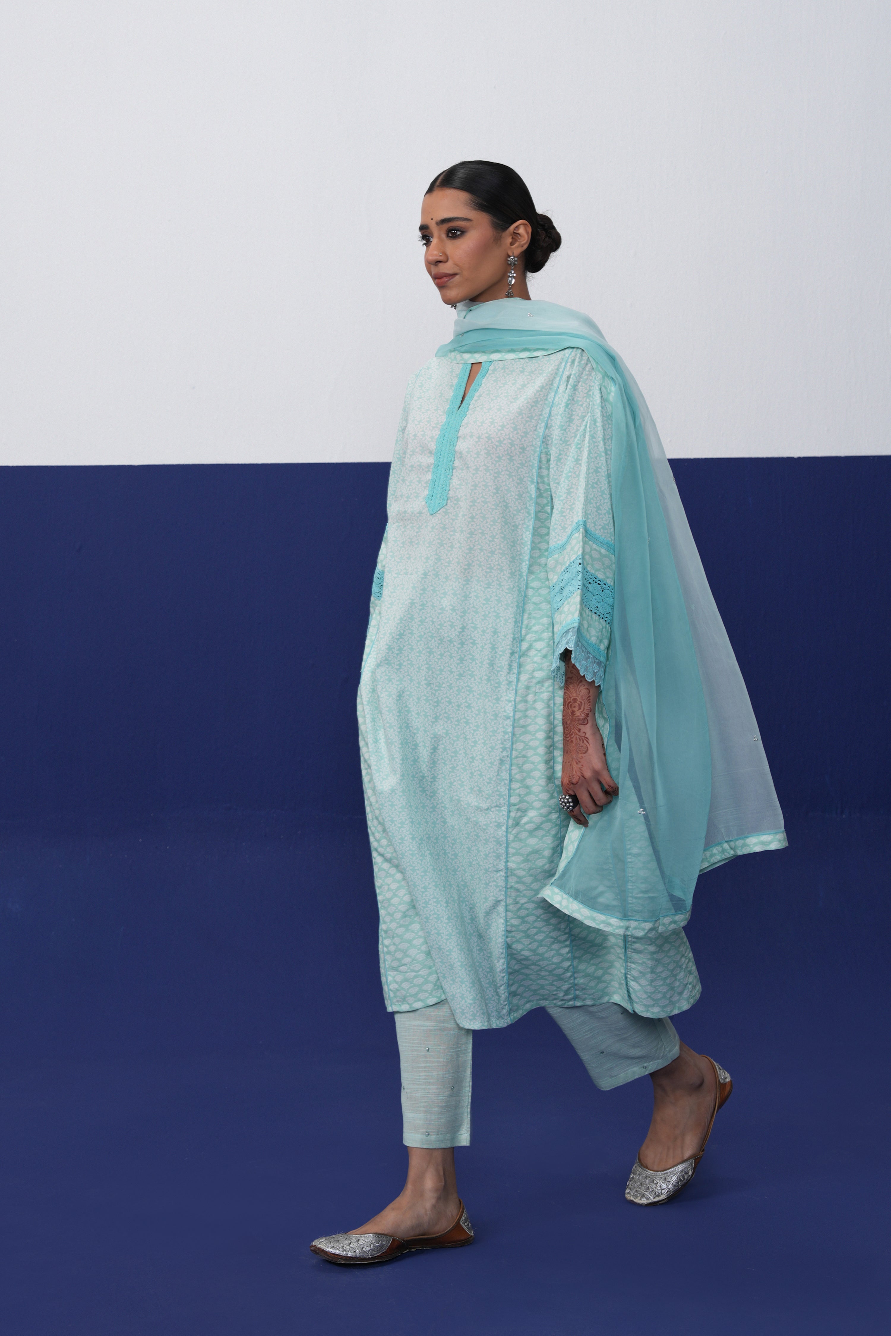 Ramya Kurta Light Turquoise