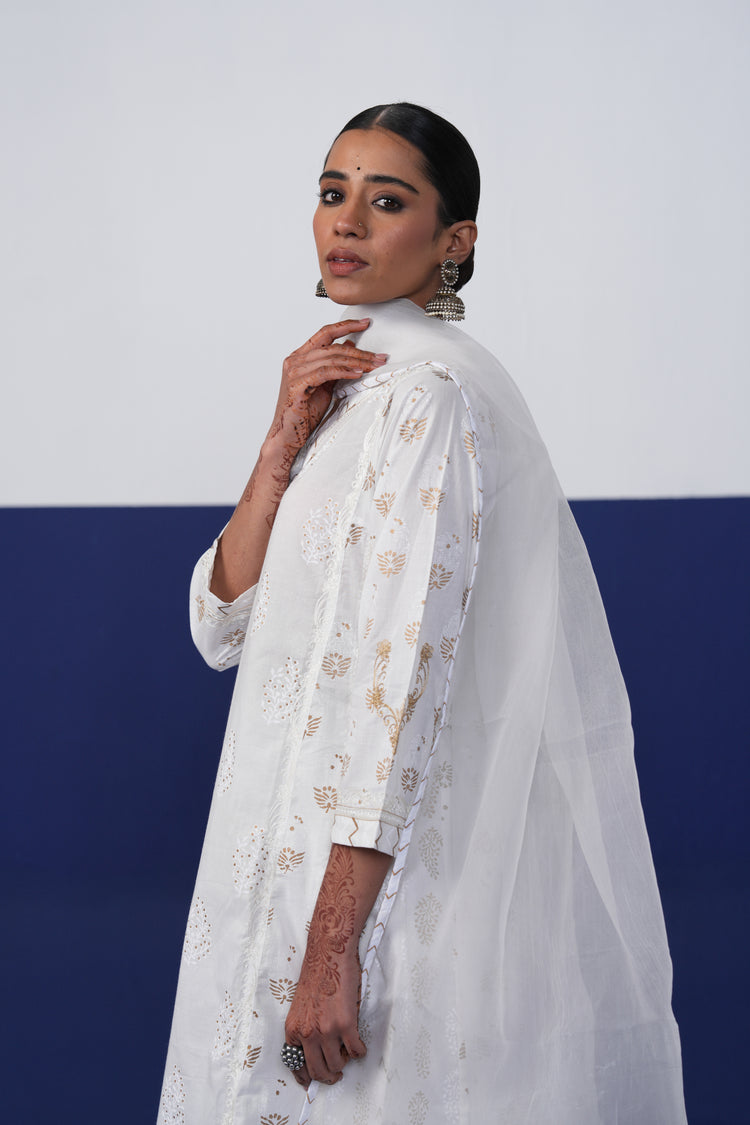 Medh Dupatta Cream