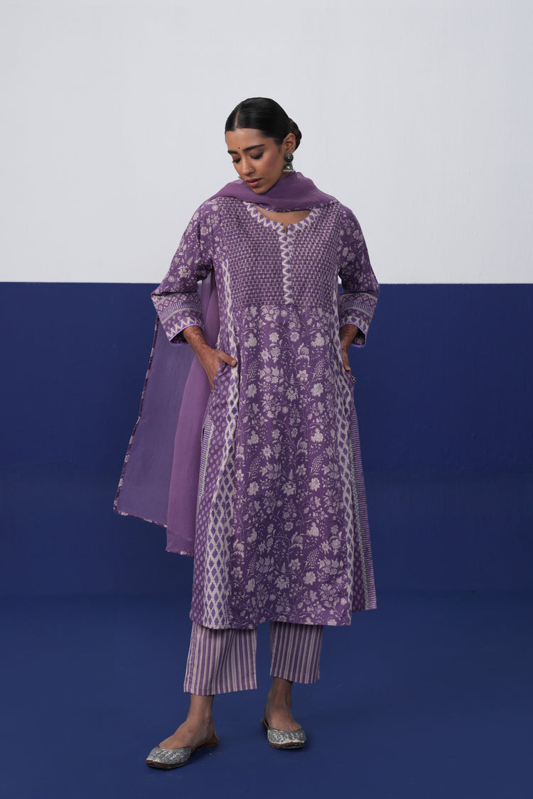 Tulsi Dupatta Purple