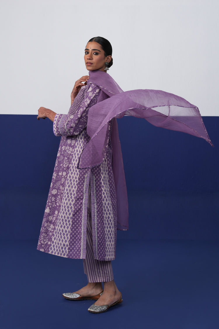 Tulsi Dupatta Purple