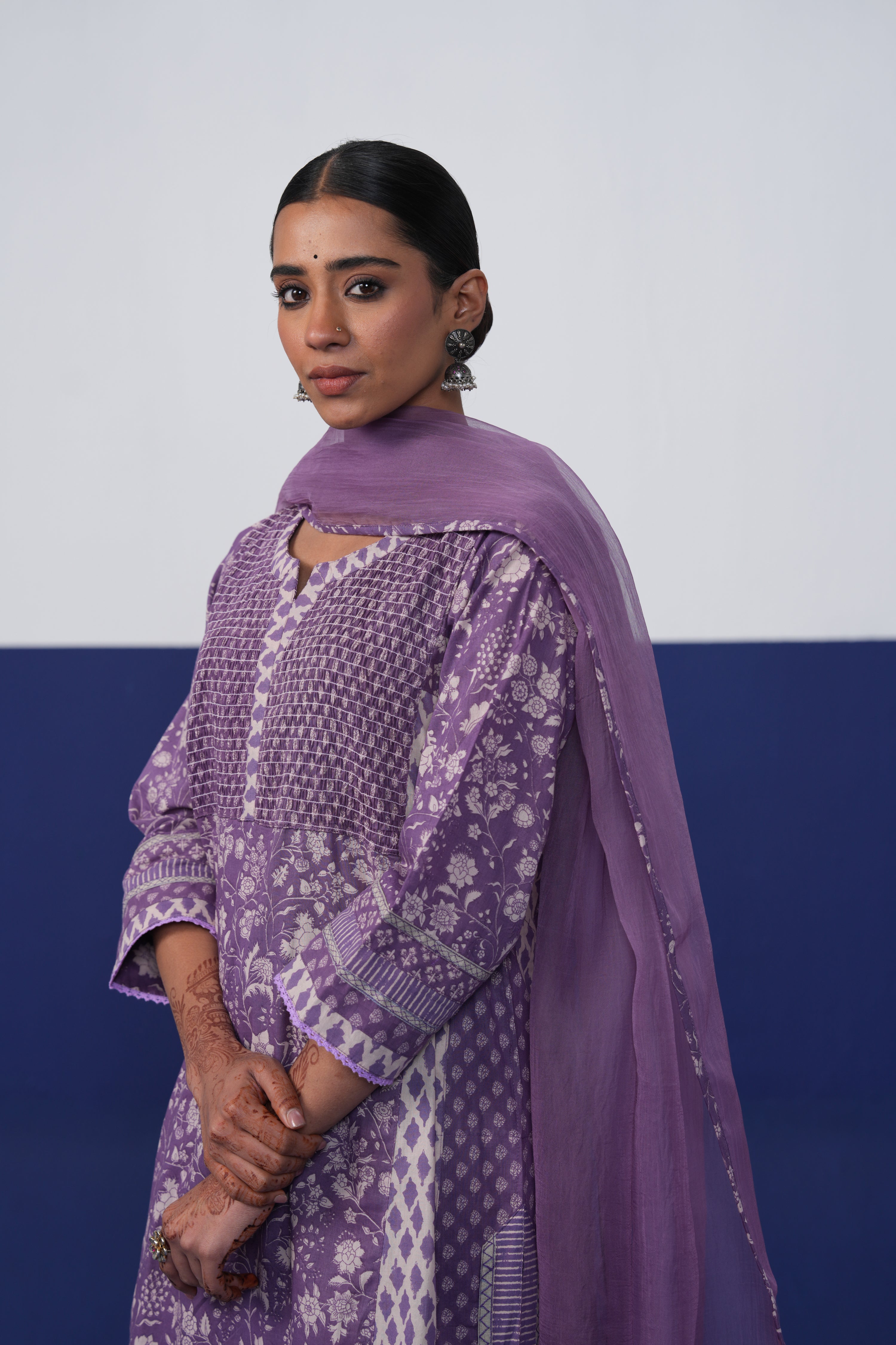 Tulsi Dupatta Purple