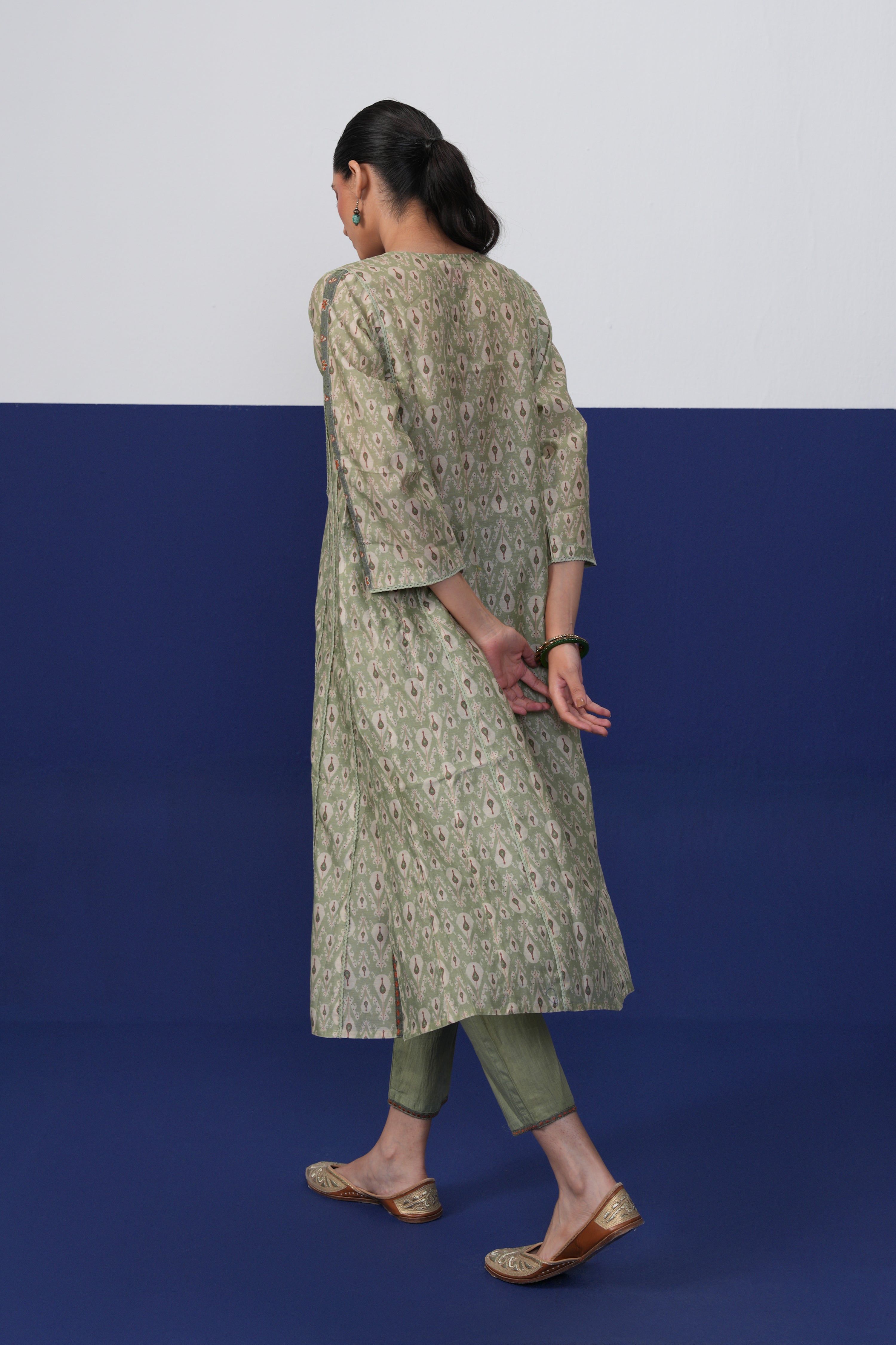 Aruni Kurta Green Beige