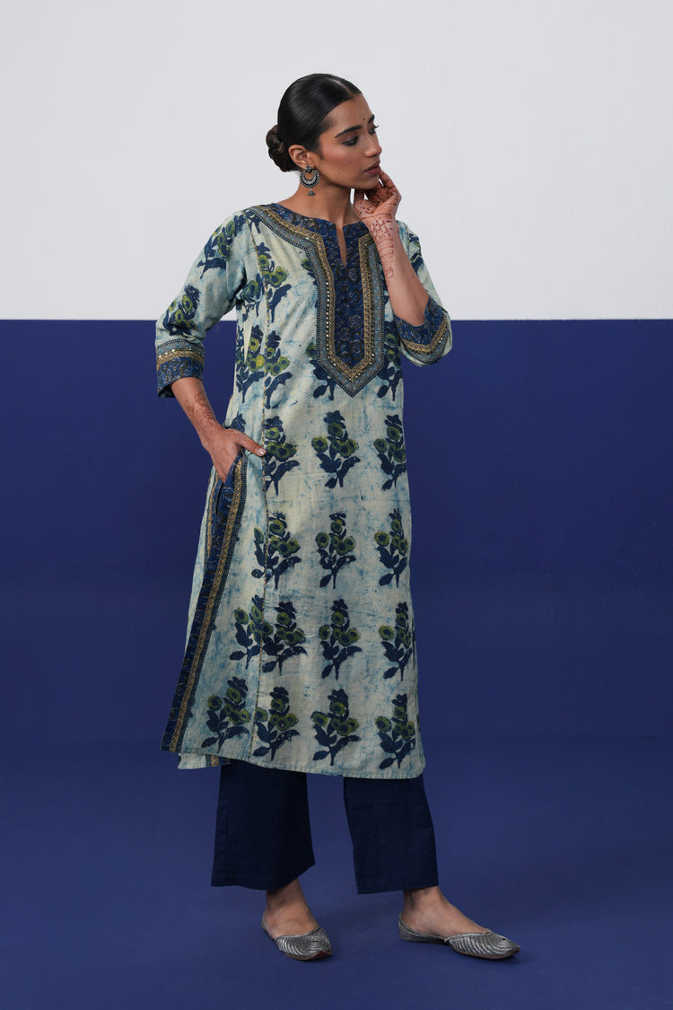 Rozana Pant Dark Blue