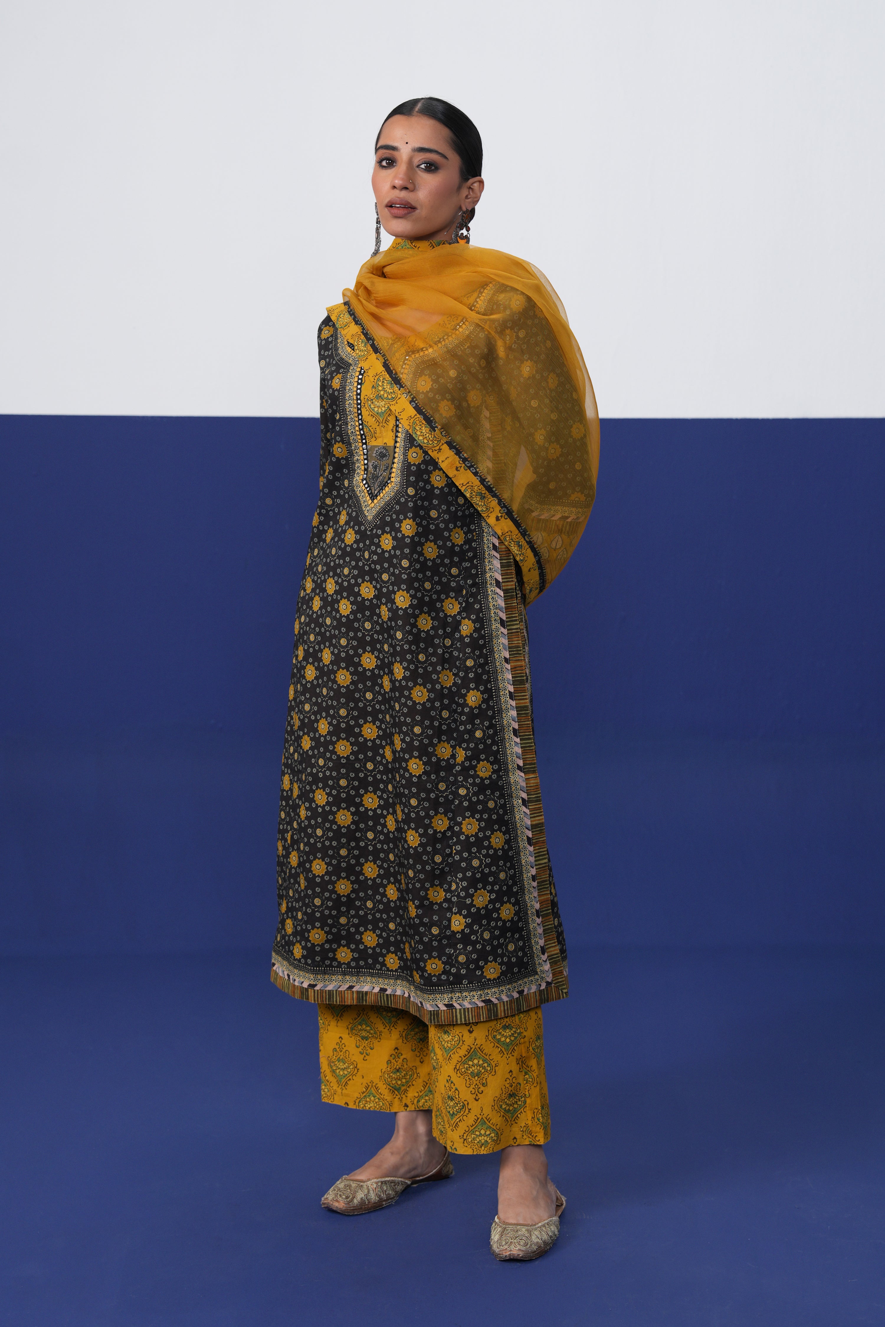 Medh Dupatta Mustard