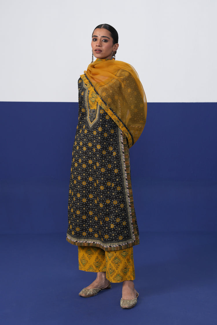 Medh Dupatta Mustard