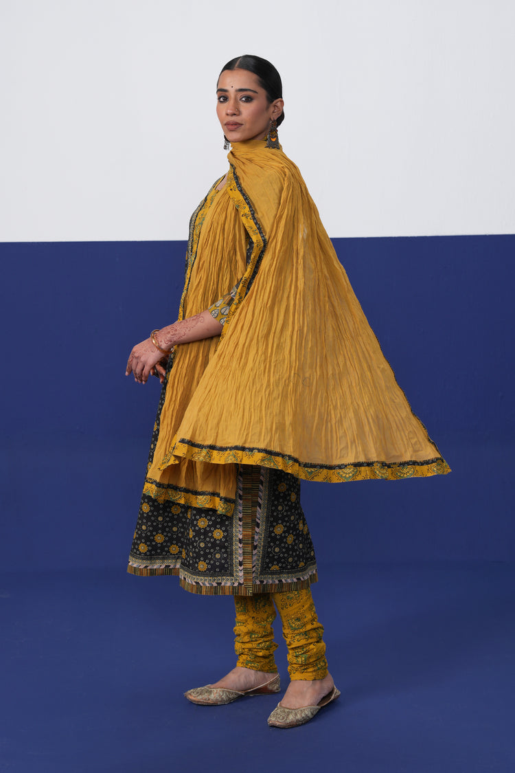 Rozana Dupatta Mustard