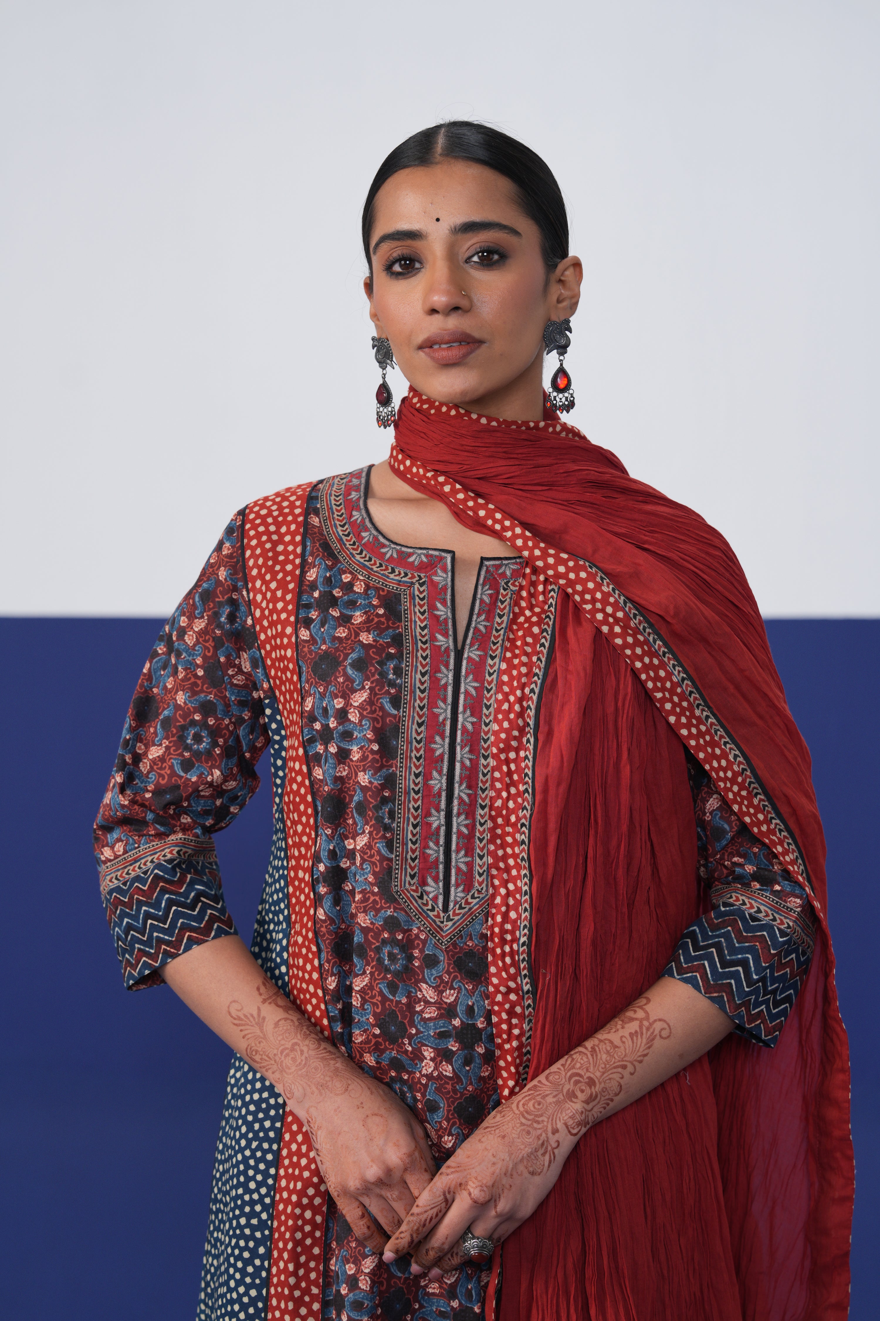 Rozana Dupatta Maroon