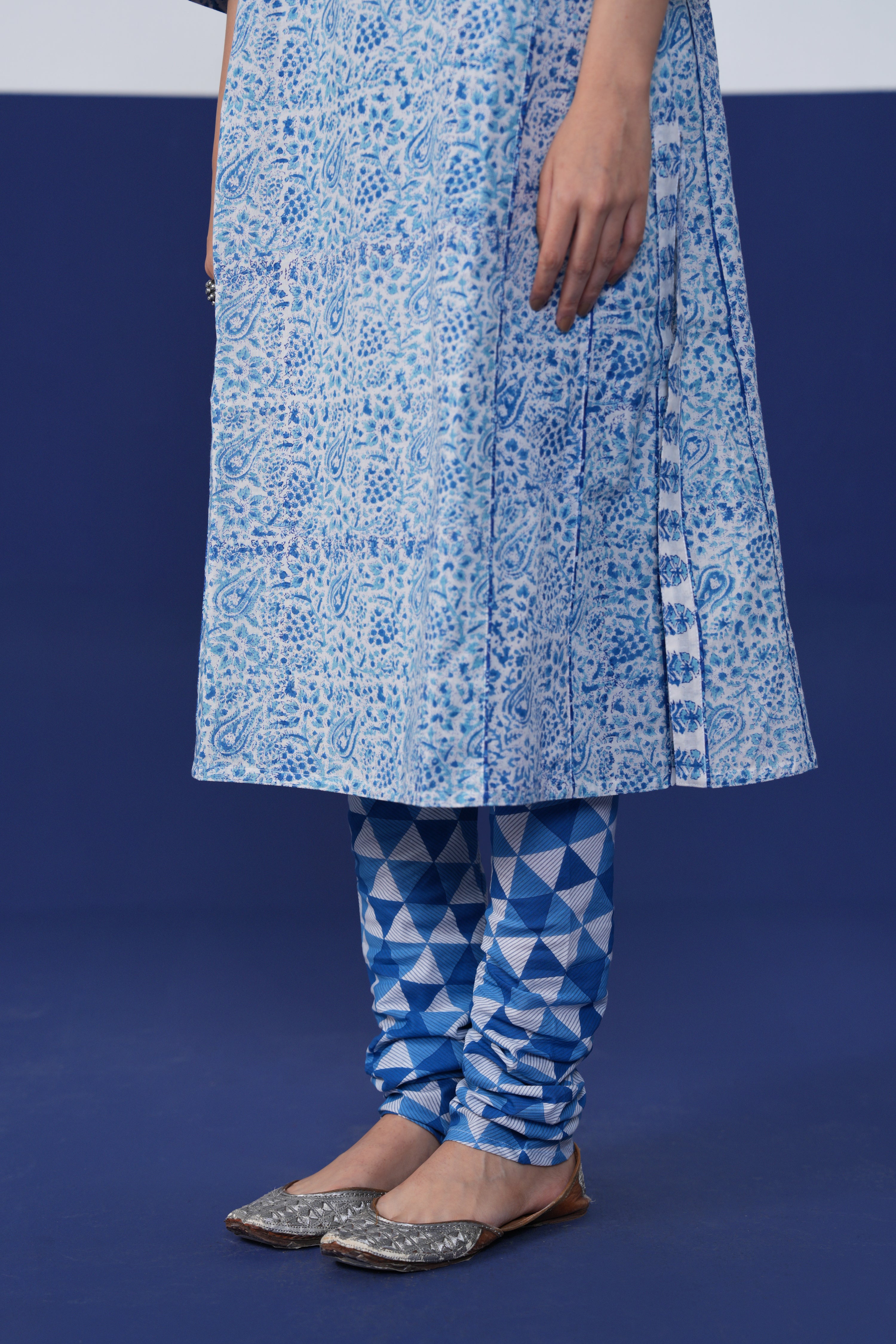 Rozana Bottom White Blue