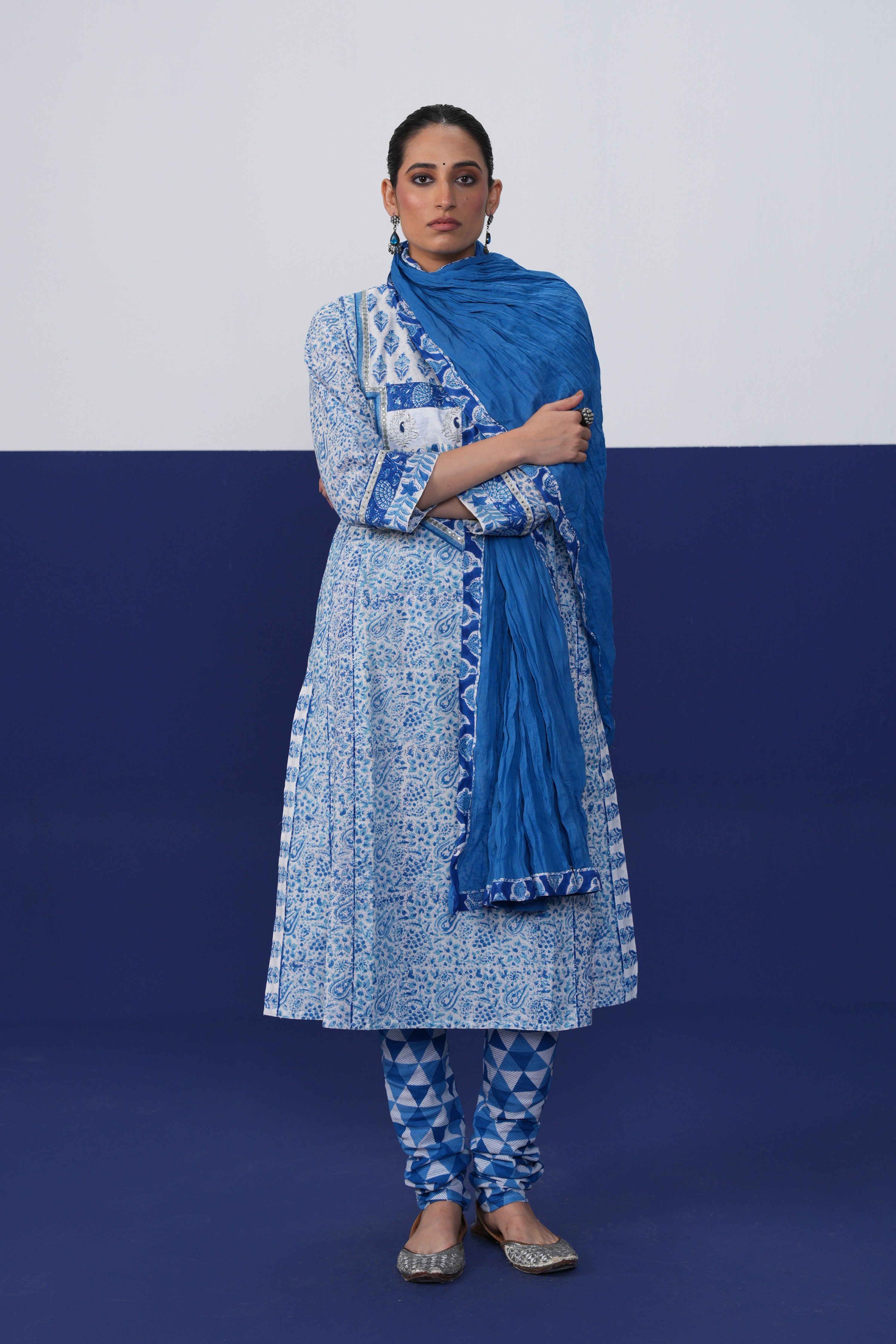 Rozana Dupatta Blue