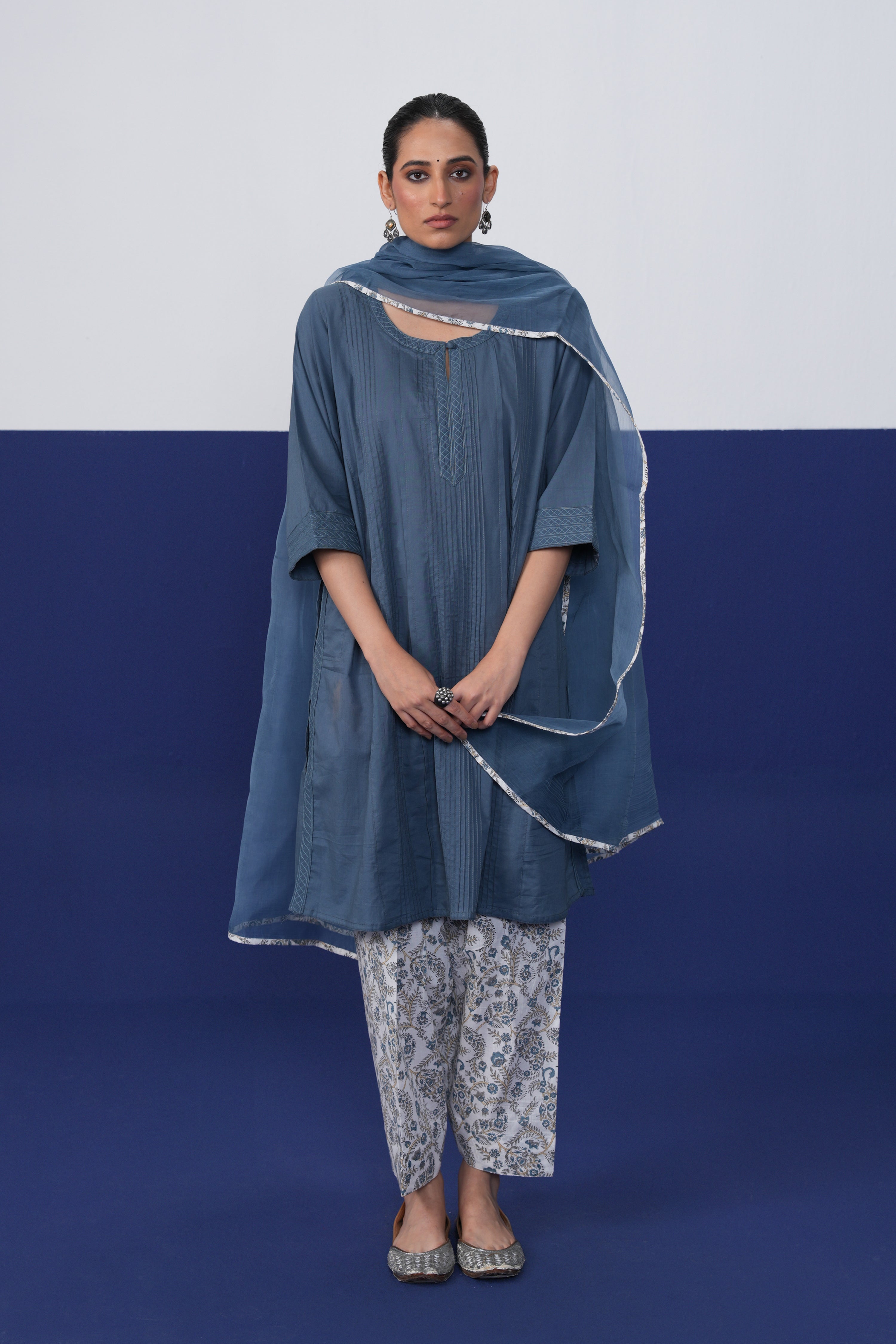 Lavanya Co-ord Set Blue (Set Of 2)