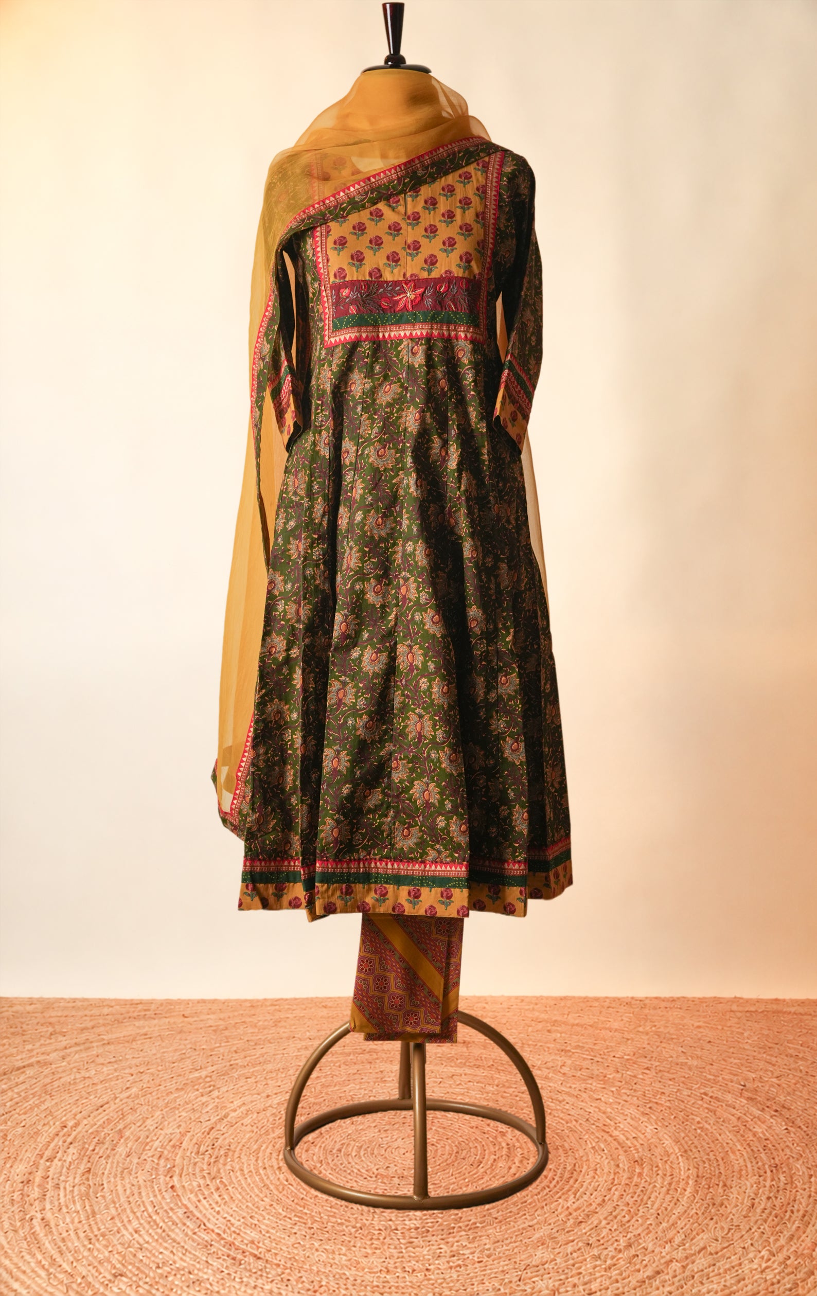 Medh Treated Chiffon Dupatta Mustard